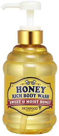 Skinfood Honey Rich Body Питательный медовый гель для душа, 430 млУТ-00000290 Skinfood Honey Rich Body Питательный медовый гель для душа, 430 млУТ-00000290Освежающий гель для душа на основе меда, предназначенный для интенсивного питания, восстановления, увлажнения, защиты от появления пигментации и увядания, устранения раздражений и шелушений. Активный состав натуральных растительных компонентов глубоко увлажняет кожу, препятствуя ее обезвоживанию и шелушению, разглаживает структуру кожи. Нежная текстура геля оставляет кожу бархатной и шелковистой долгое время. Содержит экстракт меда, масло ши.