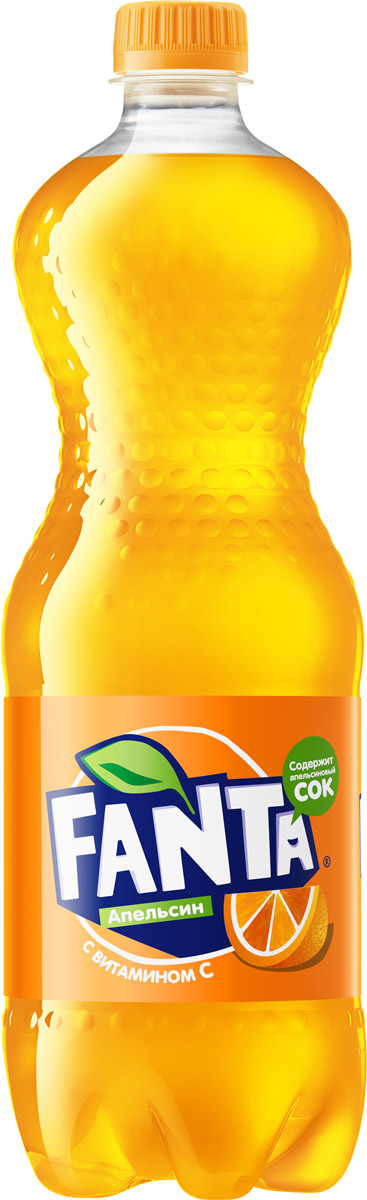 Fanta Апельсин напиток сильногазированный, 1 л269627 Fanta Апельсин напиток сильногазированный, 1 л269627Fanta Апельсин с витамином С - газировка с легендарным апельсиновым вкусом. Больше веселья и фана с друзьями! Играем!
