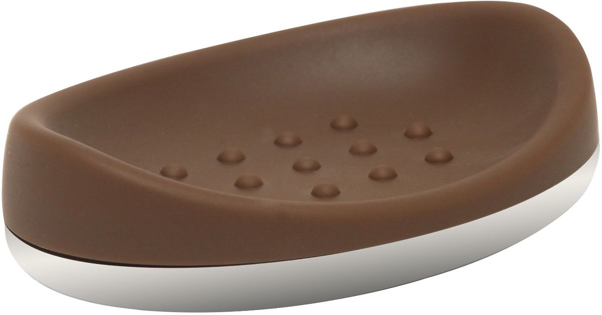 Мыльница Proffi Home, цвет: шоколад, хром, 14 х 9,8 х 3,5 смPH6524 Мыльница Proffi Home, цвет: шоколад, хром, 14 х 9,8 х 3,5 смPH6524Мыльница Proffi Home - это стильный аксессуар для хранения мыла. Мыльница выполнена из пластика с каучуковым покрытием и дополнена хромированными элементами. Каучуковое покрытие обеспечивает антискользящий эффект, а пластик отличается легкостью, прочностью и долговечностью. Рифленое дно предотвращает размокание и соскальзывание мыла. Благодаря лаконичной форме и хромированным деталям такой аксессуар отлично впишется в любой интерьер ванной комнаты.