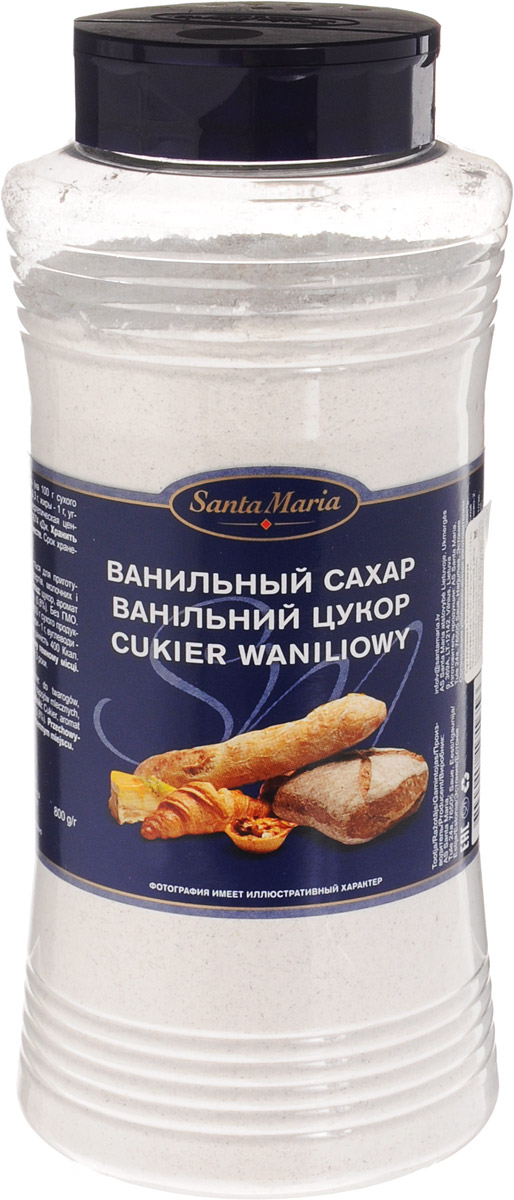 Santa Maria Ванильный сахар, 800 г17165 Santa Maria Ванильный сахар, 800 г17165Ванильный сахар Santa Maria для творожных сыров, выпечки, десертов, молочных и кофейных напитков.