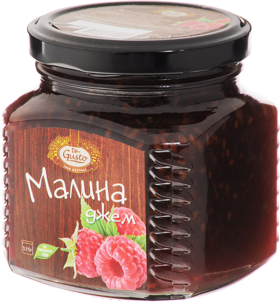 te Gusto Джем из малины, 320 г4657155301405 te Gusto Джем из малины, 320 г4657155301405Ароматный джем te Gusto сварен из малины, имеет желеобразную консистенцию с крупными кусочками фруктов. Для приготовления используются только свежие, тщательно отобранные плоды, созревшие в экологически чистых местах. Содержащиеся в малине вещества способствуют разжижению крови, препятствуя образованию тромбов. Благодаря высокому содержанию витамина С, малина становится незаменимым продуктом для повышения сил организма. Аромат и рубиновый оттенок повышают настроение, помогая побороть депрессию. Постоянное употребление малинового джема позволит вам укрепить сосуды.