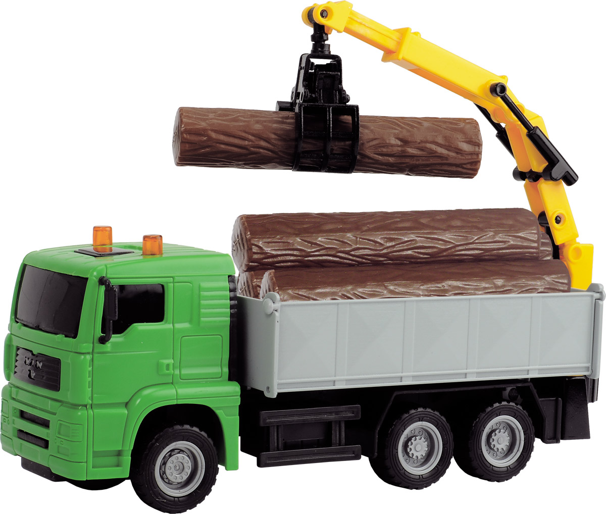 Dickie Toys Автокран Heavy City Truck цвет зеленый3744003_зеленый, 203744003 SIR Dickie Toys Автокран Heavy City Truck цвет зеленый3744003_зеленый, 203744003 SIRАвтокран Dickie Toys - интересная машина для ребенка, который увлекается игровой спецтехникой. Машина имеет фрикционный ход движения и поворотную башню крана. Большие ребристые колеса имеют хорошее сцепление с любой поверхностью. Стрела крана раздвигается, а ковш может захватывать груз. В комплекте: дорожные знаки и груз в виде бревен. Играя с такой машинкой ребенок развивает фантазию, пространственное мышление и адаптируется через игру к окружающему миру.