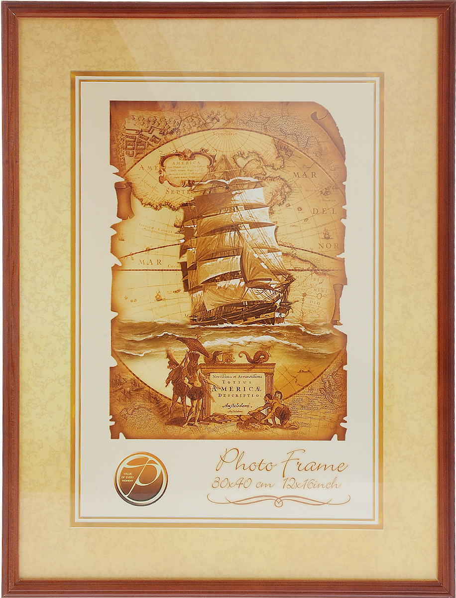 Фоторамка Pioneer Nora, цвет: красно-коричневый, 30 x 40 см6272003_красно-коричневый Фоторамка Pioneer Nora, цвет: красно-коричневый, 30 x 40 см6272003_красно-коричневыйФоторамка Pioneer Nora выполнена из дерева и стекла, защищающего фотографию. Задняя сторона рамки оснащена специальными зажимами, благодаря которым фотография хорошо фиксируется. Также изделие имеет крепления для подвешивания на стену. Такая фоторамка поможет вам оригинально и стильно дополнить интерьер помещения, а также позволит сохранить память о дорогих вам людях и интересных событиях вашей жизни. Размер фоторамки: 32 х 42 см. Размер фотографии: 30 х 40 см.