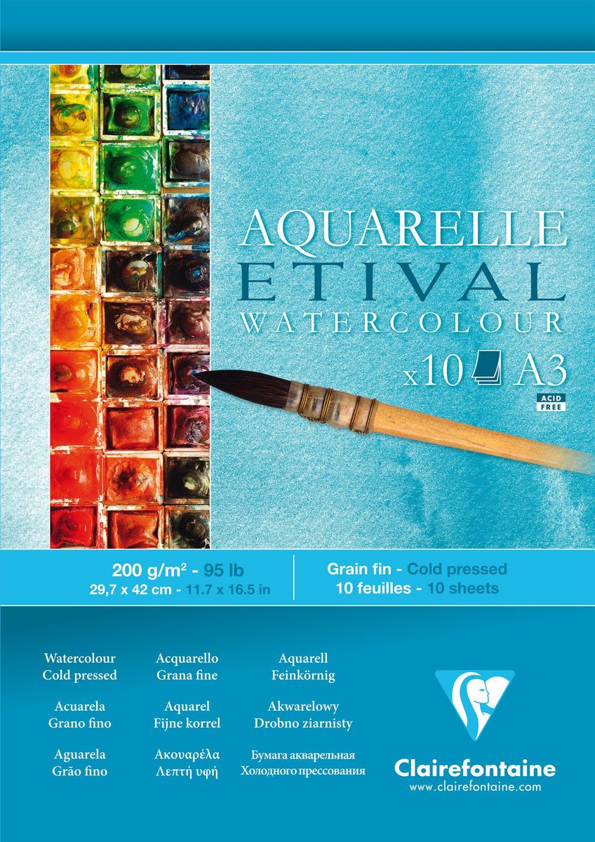 Блокнот Clairefontaine Etival, формат A3, 10 листов. 96303С96303С Блокнот Clairefontaine Etival, формат A3, 10 листов. 96303С96303СОригинальный блокнот Clairefontaine идеально подойдет для памятных записей, любимых стихов, рисунков и многого другого. Плотная обложка предохраняет листы от порчи и замятия. Такой блокнот станет забавным и практичным подарком - он не затеряется среди бумаг, и долгое время будет вызывать улыбку окружающих.