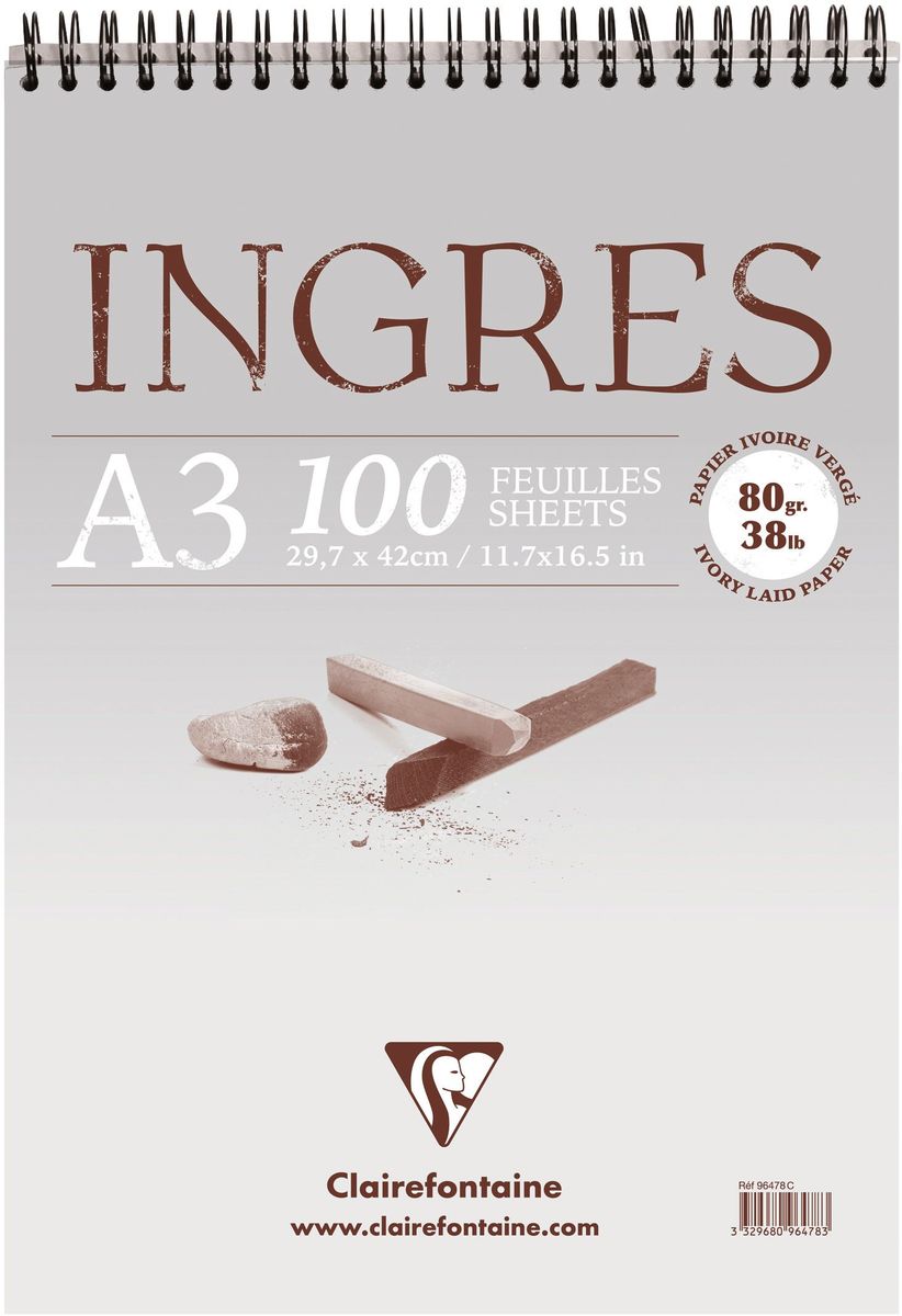 Блокнот Clairefontaine Ingres, формат A3, 100 листов96478С Блокнот Clairefontaine Ingres, формат A3, 100 листов96478СОригинальный блокнот Clairefontaine идеально подойдет для памятных записей, любимых стихов, рисунков и многого другого. Плотная обложка предохраняет листы от порчи и замятия. Такой блокнот станет забавным и практичным подарком - он не затеряется среди бумаг, и долгое время будет вызывать улыбку окружающих.