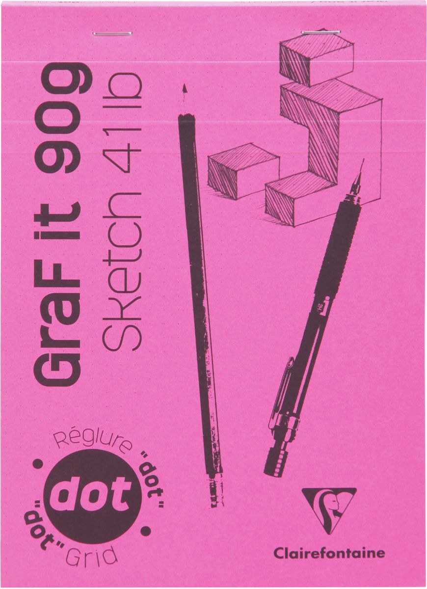 Блокнот Clairefontaine Graf It. Dot Grid, для сухих техник, с перфорацией, формат A5, 80 листов96651С Блокнот Clairefontaine Graf It. Dot Grid, для сухих техник, с перфорацией, формат A5, 80 листов96651СОригинальный блокнот Clairefontaine идеально подойдет для памятных записей, любимых стихов, рисунков и многого другого. Плотная обложка предохраняет листы от порчи и замятия. Такой блокнот станет забавным и практичным подарком - он не затеряется среди бумаг, и долгое время будет вызывать улыбку окружающих.
