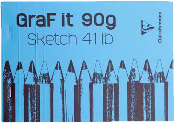 Блокнот Clairefontaine Graf It, для сухих техник, с перфорацией, цвет: голубой, формат A5, 80 листов96672С Блокнот Clairefontaine Graf It, для сухих техник, с перфорацией, цвет: голубой, формат A5, 80 листов96672СОригинальный блокнот Clairefontaine идеально подойдет для памятных записей, любимых стихов, рисунков и многого другого. Плотная обложка предохраняет листы от порчи и замятия. Такой блокнот станет забавным и практичным подарком - он не затеряется среди бумаг, и долгое время будет вызывать улыбку окружающих.