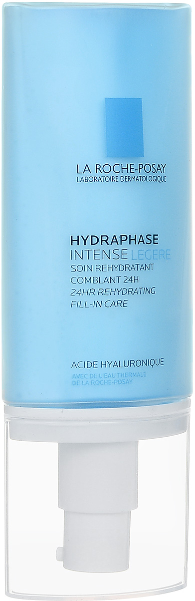La Roche-Posay Увлажняющее средство для лица Hydraphase Интенс Лежер 50 млM1064000 La Roche-Posay Увлажняющее средство для лица Hydraphase Интенс Лежер 50 млM1064000Интенсивный увлажняющий уход для обезвоженной кожи лица создан на основе Термальной воды La Roche-Posay. Средство содержит в своём составе фрагментированную гиалуроновую кислоту, которая оказывает двойное воздействие: - интенсивно увлажняет и насыщает кожу влагой; - усиливает клеточное сцепление для длительного удержания влаги в коже. В результате, кожа интенсивно увлажнена, заметно более гладкая и сияющая. Средство обладает освежающей и нежирной текстурой. Герметичный флакон с дозатором препятствует попаданию воздуха в формулу для оптимальной защиты формулы. Без парабенов.