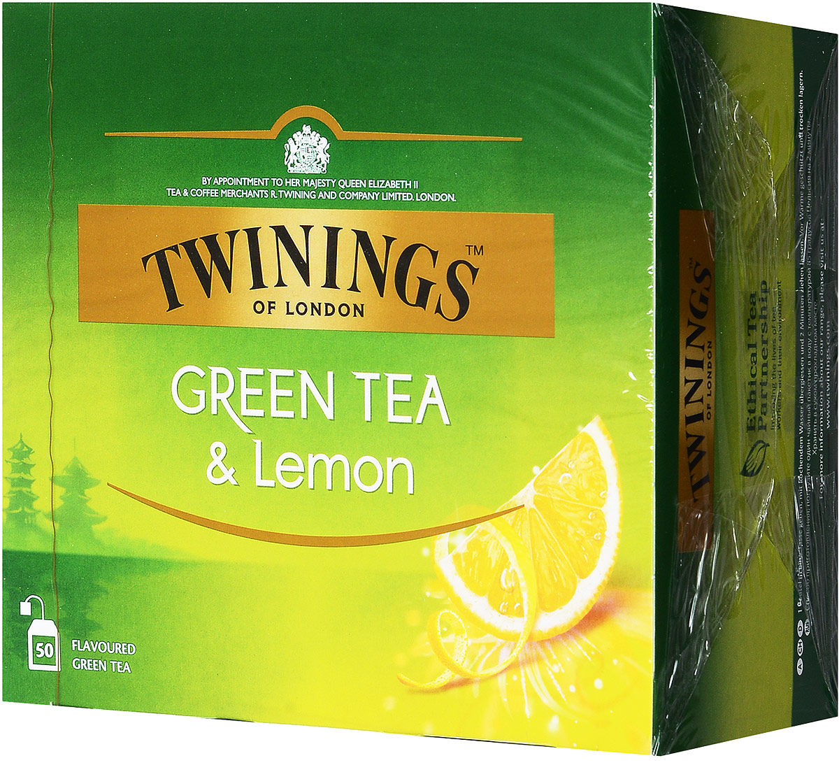 Twinings Green Tea & Lemon зелёный чай с цедрой лимона в пакетиках, 50 шт070177173227 Twinings Green Tea & Lemon зелёный чай с цедрой лимона в пакетиках, 50 шт070177173227Twinings Green Tea & Lemon - уникальная смесь зеленого чая с добавлением лимонной цедры. Неповторимый вкус этого чая не оставит никого равнодушным.
