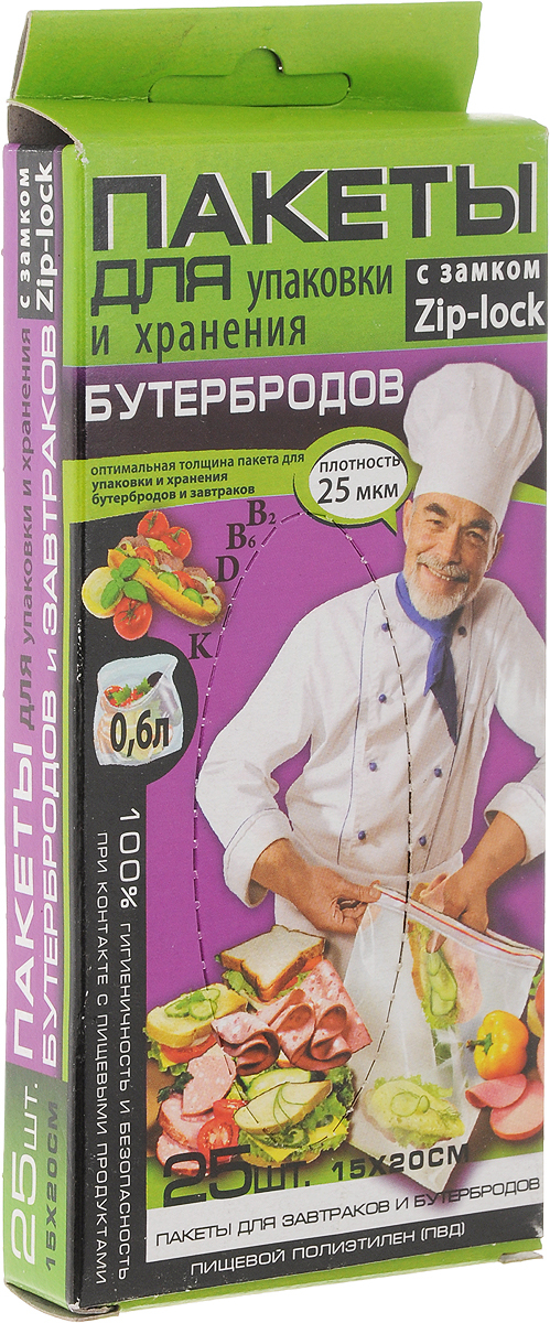Пакет для хранения бутербродов Kwestor, 15 х 20 см, 25 шт625-004 Пакет для хранения бутербродов Kwestor, 15 х 20 см, 25 шт625-004Пакет для хранения бутербродов Kwestor изготовлен из инновационного трехслойного полиэтилена с усиленным средним слоем. Продукты не прилипают к полиэтилену, не теряют влаги, сохраняют все витамины и минералы. Пакеты имеют удобный замок-слайдер, благодаря которому пакет мгновенно герметично закрывается. Пакет Kwestor - идеальное решение для хранения бутербродов. В комплекте 25 пакетов. Максимальный объем: 0,6 литра. Размер пакета: 15 х 20 см.