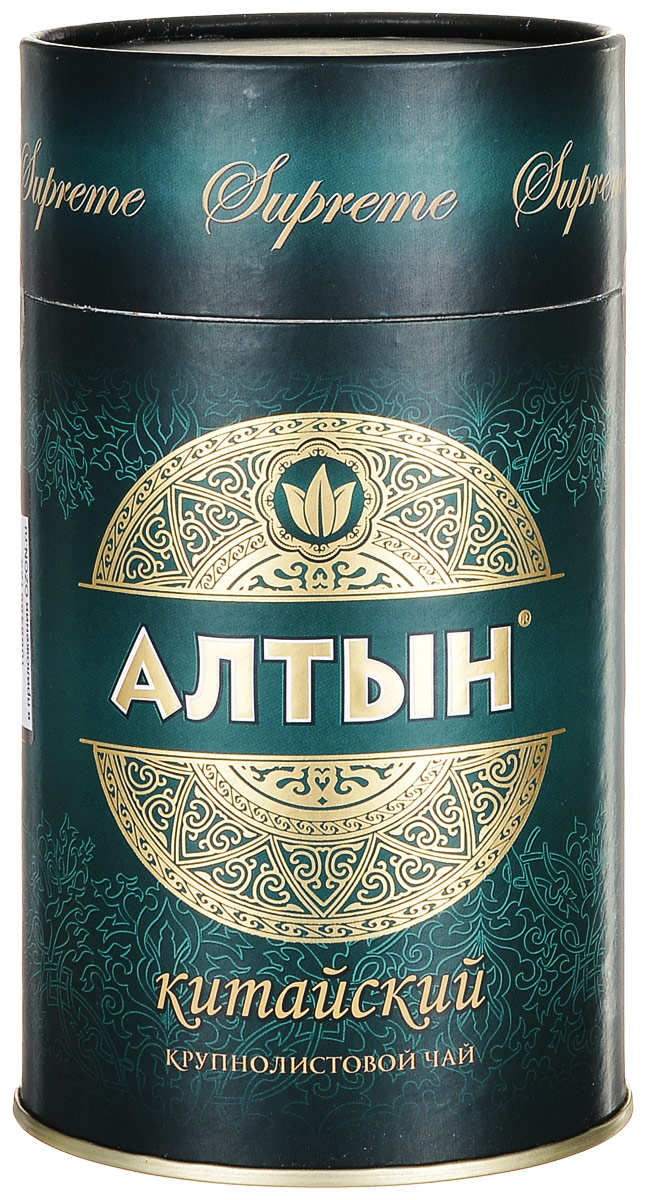 Алтын Supreme Китайский зеленый крупнолистовой чай, 100 г4607003046880 Алтын Supreme Китайский зеленый крупнолистовой чай, 100 г4607003046880Коллекция чая Алтын Supreme представлена двумя классическими видами весового чая в подарочной упаковке. Китайский чай имеет дымный и терпкий вкус, который так высоко ценится любителями зеленого чая, что дает прикоснуться к загадочной культуре Китая.