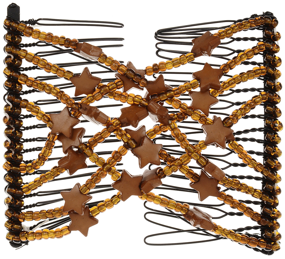 EZ-Combs Заколка Изи-Комбс, одинарная, цвет: коричневый. ЗИО_звездыЗИО_коричневый, звезды EZ-Combs Заколка Изи-Комбс, одинарная, цвет: коричневый. ЗИО_звездыЗИО_коричневый, звездыУдобная и практичная EZ-Combs подходит для любого типа волос: тонких, жестких, вьющихся или прямых, и не наносит им никакого вреда. Заколка не мешает движениям головы и не создает дискомфорта, когда вы отдыхаете или управляете автомобилем. Каждый гребень имеет по 20 зубьев для надежной фиксации заколки на волосах! И даже во время бега и интенсивных тренировок в спортзале EZ-Combs не падает; она прочно фиксирует прическу, сохраняя укладку в первозданном виде. Небольшая и легкая заколка для волос EZ-Combs поместится в любой дамской сумочке, позволяя быстро и без особых усилий создавать неповторимые прически там, где вам это удобно. Гребень прекрасно сочетается с любой одеждой: будь это классический или спортивный стиль, завершая гармоничный облик современной леди. И неважно, какой образ жизни вы ведете, если у вас есть EZ-Combs, вы всегда будете выглядеть потрясающе.