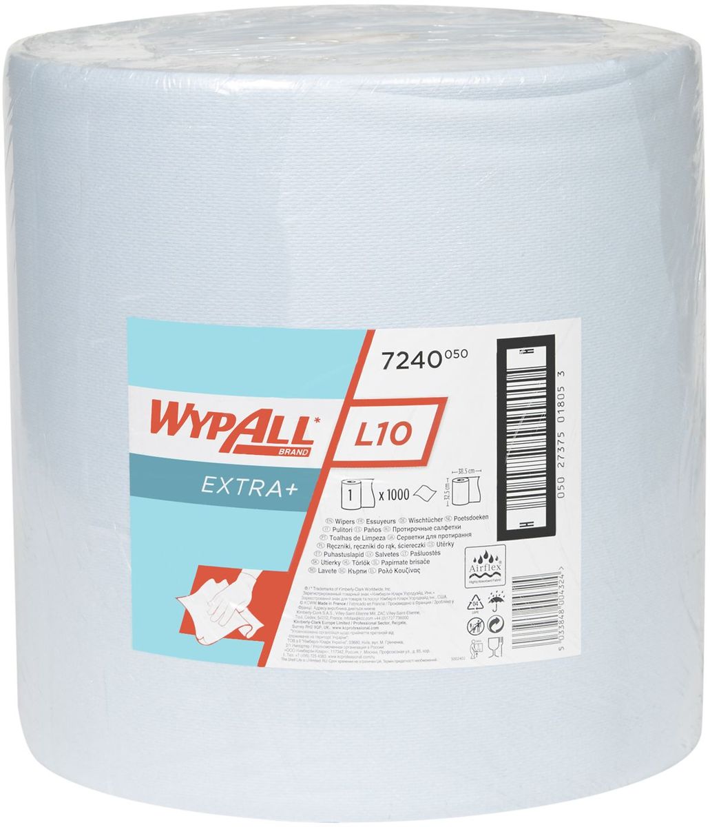 Полотенца бумажные Wypall L10 Extra, 1000 шт. 72407240 Полотенца бумажные Wypall L10 Extra, 1000 шт. 72407240Бумажные полотенца Wypall L10 Extra изготовленные из целлюлозы, обладают отличной впитывающей способностью, долговечностью и прочностью, как в сухом, так и во влажном состоянии. Подходят для работы по очистке от клея, масла, мусора, стекол, а также для прецизионной очистки сложных механизмов и деталей. Бумажные полотенца Wypall L10 Extra могут использоваться с переносными или стационарными диспенсерами для контроля расхода продукта и уменьшения объема отходов. Количество полотенец: 1000 шт.