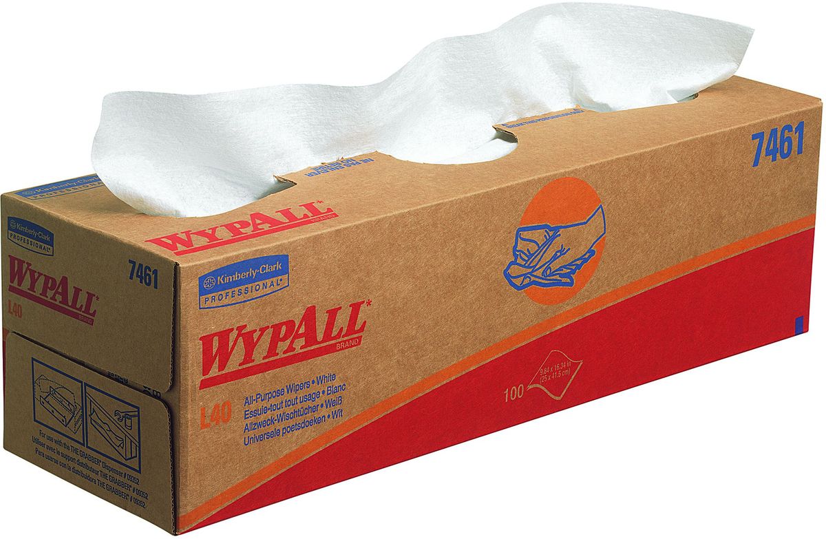 Салфетка протирочная Wypall L40, 100 листов. 74617461 Салфетка протирочная Wypall L40, 100 листов. 74617461Протирочные салфетки с ограниченным сроком службы, произведенные при помощи технологии AIRFLEX®, отличаются прочностью и отличной впитывающей способностью, что позволяет быстро и экономно выполнять очистку, расходуя меньше салфеток и сокращая затраты. Идеальное решение для операций ежедневной очистки на производственных участках, очистки технологических линий, быстрого устранения крупных разливов масла, смазки, протирки рук и лица пациентов в медицинских учреждениях; помогает предотвратить распространение бактерий. Формат поставки: Упаковка из 8 коробок по 100 листов.
