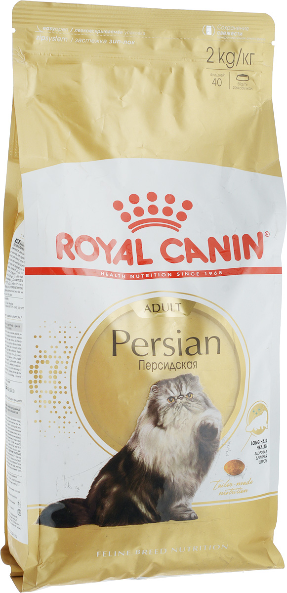 Корм сухой Royal Canin Persian Adult для взрослых персидских кошек, 2 кг4627109383214_новый дизайн Корм сухой Royal Canin Persian Adult для взрослых персидских кошек, 2 кг4627109383214_новый дизайнКорм сухой Royal Canin Persian Adult разработан специально для взрослых кошек персидской породы старше 12 месяцев. Длинная, густая шерсть с густым подшерстком является отличительной чертой персидских кошек. Эксклюзивный комплекс нутриентов укрепляет барьерные функции кожи и способствует поддержанию здоровой кожи и красивой шерсти. Формула обогащена жирными кислотами Омега-3 и Омега-6. Значительная длина и плотность шерсти персидских кошек приводит к заглатыванию большого количества шерсти. Особая смесь различных типов клетчатки (в том числе богатого камедями подорожника) помогает естественной стимуляции кишечного транзита, выводу проглоченной шерсти и предотвращает формирование волосяных комков. Высокоусвояемые белки способствуют здоровому пищеварению, а пребиотики помогают поддерживать баланс кишечной микрофлоры. Корм подходит стерилизованным кошкам. За счет сбалансированного содержания минералов корм поддерживает нормальную работу мочевыделительной системы. ...