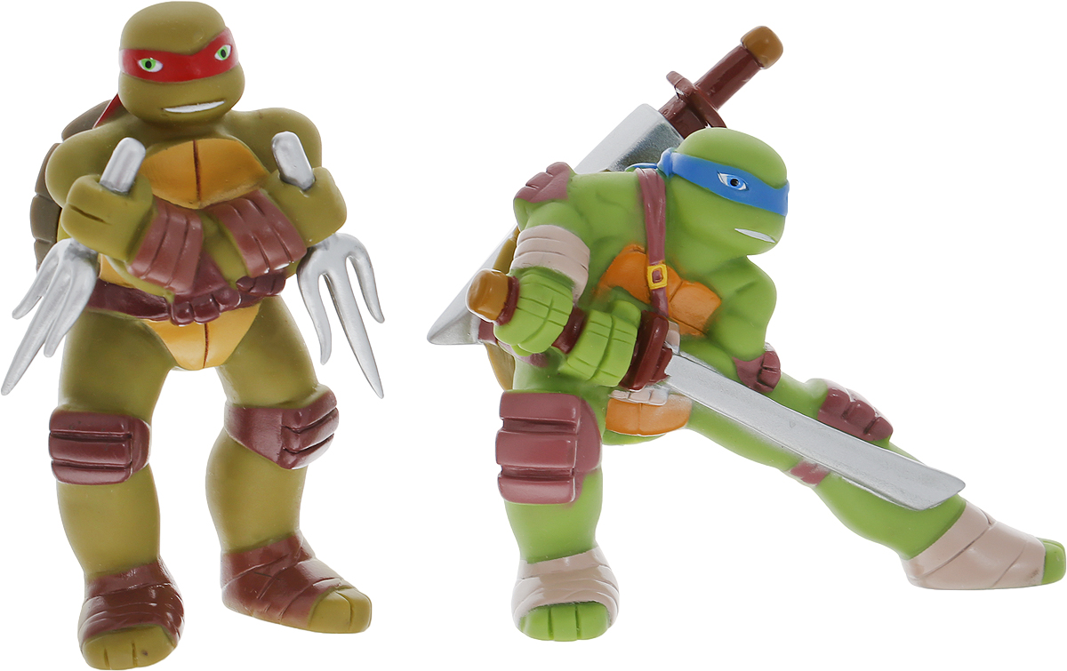 Играем вместе Набор игрушек для ванной Черепашки Ниндзя 2 шт179R-PVC Играем вместе Набор игрушек для ванной Черепашки Ниндзя 2 шт179R-PVCНабор игрушек для ванной Играем вместе Черепашки Ниндзя обязательно понравится вашему малышу и превратит купание в веселый и увлекательный процесс. Игрушки выполнены в виде знаменитых Черепашек Ниндзя - Леонардо и Рафаэля. При нажатии на игрушку раздается громкий писк. Игрушки для ванной способствуют развитию внимательности, мелкой моторики рук, воображения, зрительного восприятия.