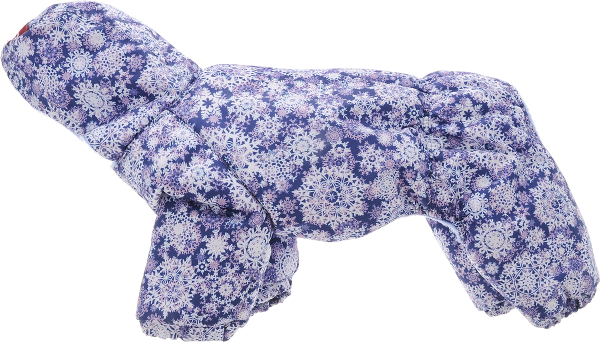 Комбинезон для собак Dogmoda Зима, зимний, для девочки, цвет: фиолетовый, розовый, белый. Размер 3 (L)DM-160258-3_фиолетовый, розовый, белый Комбинезон для собак Dogmoda Зима, зимний, для девочки, цвет: фиолетовый, розовый, белый. Размер 3 (L)DM-160258-3_фиолетовый, розовый, белыйЗимний комбинезон для собак Dogmoda Winter отлично подойдет для прогулок в зимнее время года. Комбинезон изготовлен из полиэстера, защищающего от ветра и снега, с утеплителем из синтепона, который сохранит тепло даже в сильные морозы, а на подкладке используется искусственный мех, который обеспечивает отличный воздухообмен. Комбинезон с капюшоном застегивается на кнопки, благодаря чему его легко надевать и снимать. Капюшон украшен искусственным мехом и не отстегивается. Низ рукавов и брючин оснащен внутренними резинками, которые мягко обхватывают лапки, не позволяя просачиваться холодному воздуху. На пояснице комбинезон затягивается на шнурок-кулиску. Благодаря такому комбинезону простуда не грозит вашему питомцу.