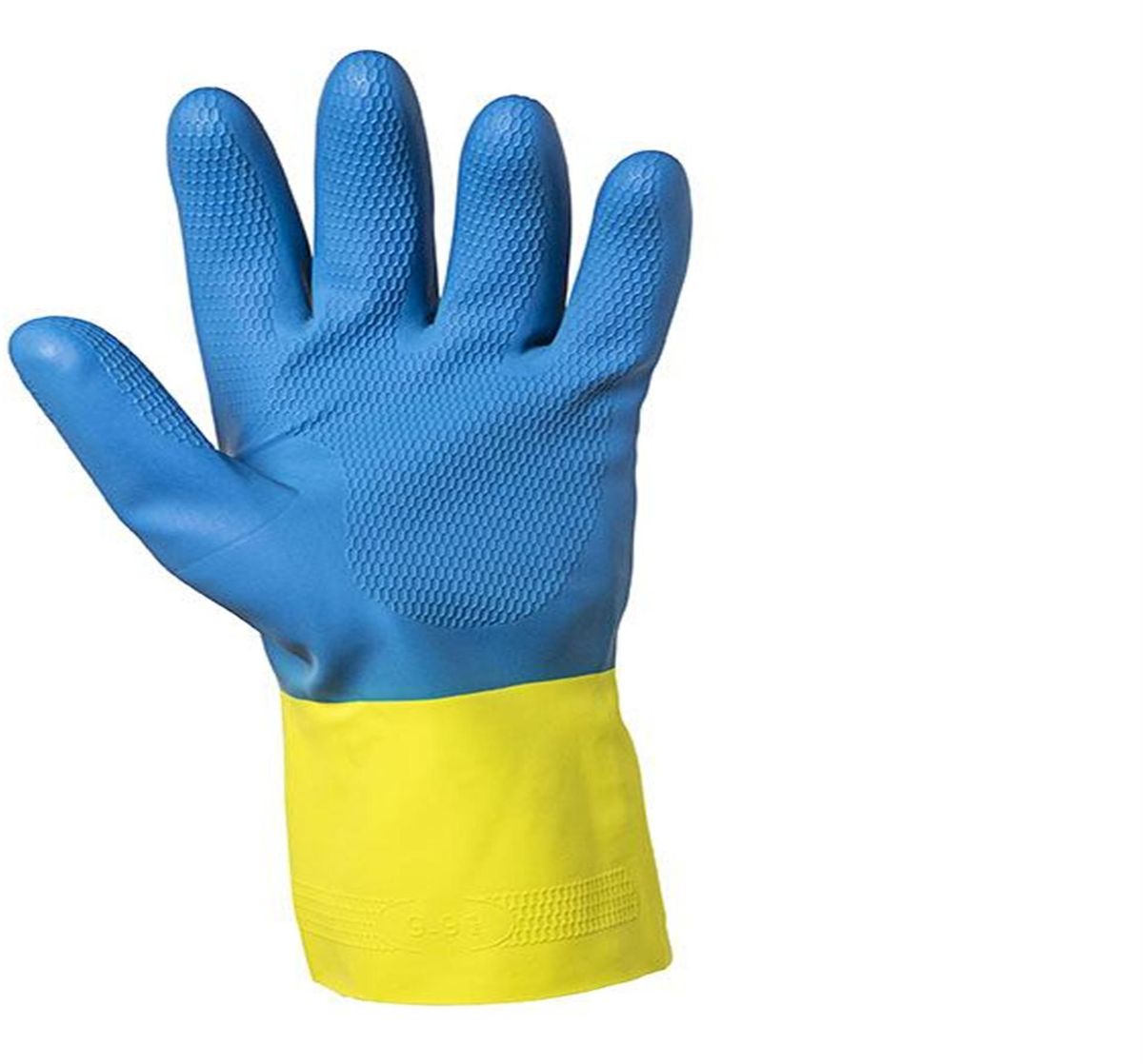 Перчатки хозяйственные Jackson Safety G80, цвет: желтый, голубой. Размер 7 (S). 3874138741 Перчатки хозяйственные Jackson Safety G80, цвет: желтый, голубой. Размер 7 (S). 3874138741Защитные перчатки JACKSON SAFETY® G80 латекс/неопрен для защиты от химических веществ подходят для целого спектра областей применения: обеспечивают надежную защиту от воздействия химических веществ. Относятся к СИЗ категории III (CE Complex), а также обеспечивают защиту от механического воздействия в тех областях, где работают с химическими веществами, маслами, густыми смазками, кислотами, каустическими средствами или растворителями. Разрешен контакт с пищевыми продуктами. Поставляются в виде пары перчаток с индивидуальным дизайном для левой и правой руки; толщина 0,70 мм; имеют неопреновое покрытие поверх латекса для обеспечения максимальной защиты, а также для улучшения гибкости материала. Удлиненные манжеты, текстурированный материал в области ладони обеспечивает отличный захват при работе сухими/влажными поверхностями; хлопковое напыление на внутренней стороне перчатки обеспечивает легкость при надевании/снятии перчатки, а также комфорт при длительном использовании. Хлорированы...