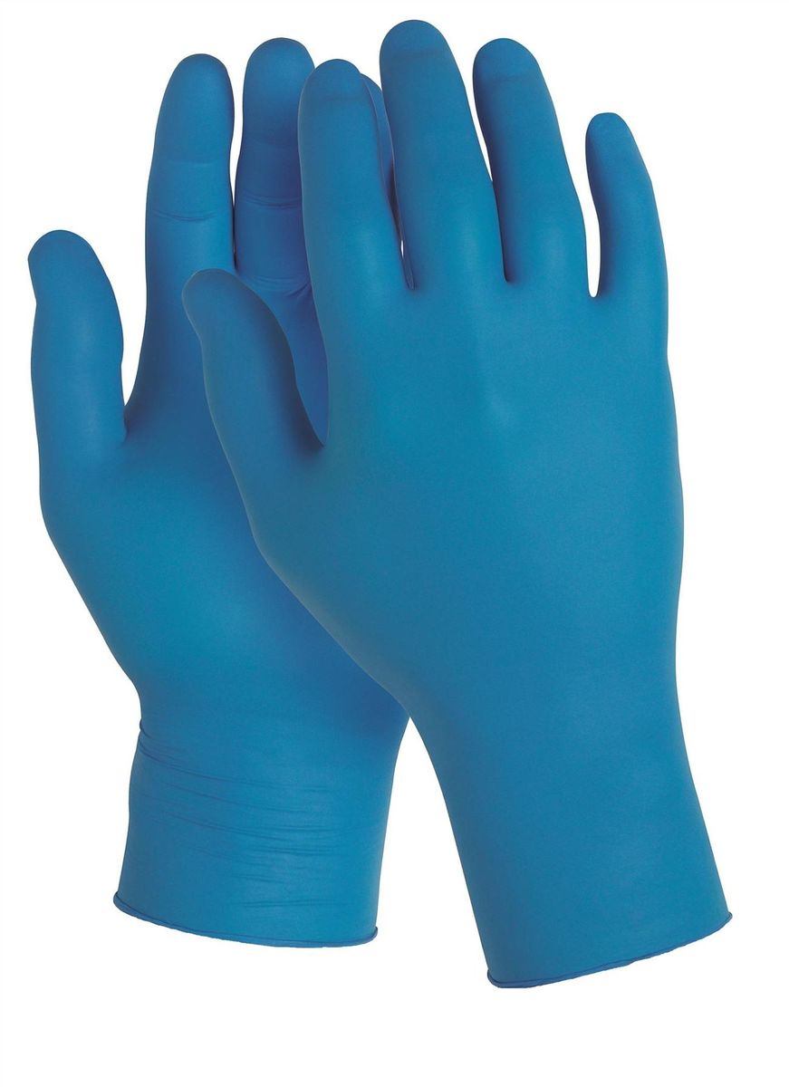 Перчатки хозяйственные Kleenguard G10 Arctic Blue Nitrile, цвет: синий. Размер 6. 9009590095 Перчатки хозяйственные Kleenguard G10 Arctic Blue Nitrile, цвет: синий. Размер 6. 9009590095Ассортимент нитриловых защитных перчаток общего применения. Универсальные тонкие нитриловые перчатки - идеальное решение, обеспечивающее защиту СИЗ категории I (CE Simple) в автомобильной промышленности, в машиностроении, при работах на складах, выполнении инженерно-технических работ, очистки, в пищевой промышленности и на предприятиях общественное питания. Прочные и эргономичные перчатки с улучшенным захватом и повышенной тактильной чувствительностью для работ с мелкими деталями. Могут быть использованы в пищевой промышленности или HoReCa. Формат поставки: перчатки с универсальным дизайном для обеих рук; толщина 0,06 мм; не содержат присыпку и латекс; усиленная манжета для дополнительной прочности, рельефная поверхность пальцев для лучшего захвата; широкий ассортимент размеров - от XS до XL - обеспечивает комфортное ношение. Размеры: 90095 - XS (6) 90096 - S (7) 90097 - M (8) 90098 - L (9) 90099 - XL (10)