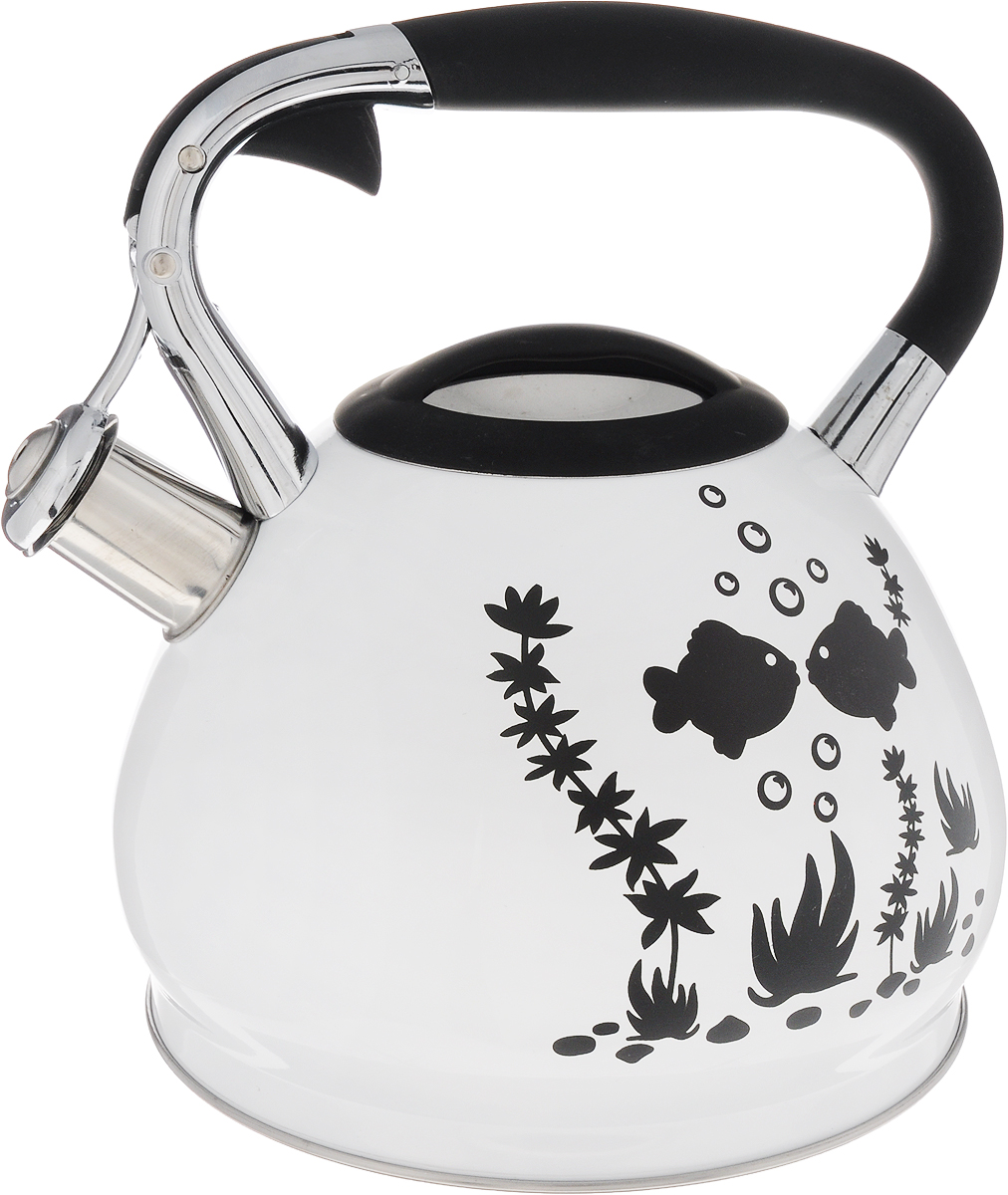 Чайник Bekker Premium, со свистком, 3 л. BK-S594BK-S594 Чайник Bekker Premium, со свистком, 3 л. BK-S594BK-S594Чайник Bekker Premium выполнен из высококачественной нержавеющей стали, что обеспечивает долговечность использования. Внешнее цветное покрытие придает приятный внешний вид. Фиксированная ручка из нейлона делает использование чайника очень удобным и безопасным. Чайник снабжен свистком и устройством для открывания носика, которое находится на ручке. Изделие оснащено цельнометаллическим дном, что способствует медленному остыванию чайника. Подходит для всех типов плит. Можно мыть в посудомоечной машине. Высота чайника (без учета крышки и ручки): 15,5 см. Диаметр (по верхнему краю): 10 см. Высота чайника (с учетом крышки и ручки): 22 см. Толщина стенки: 0,5 мм.