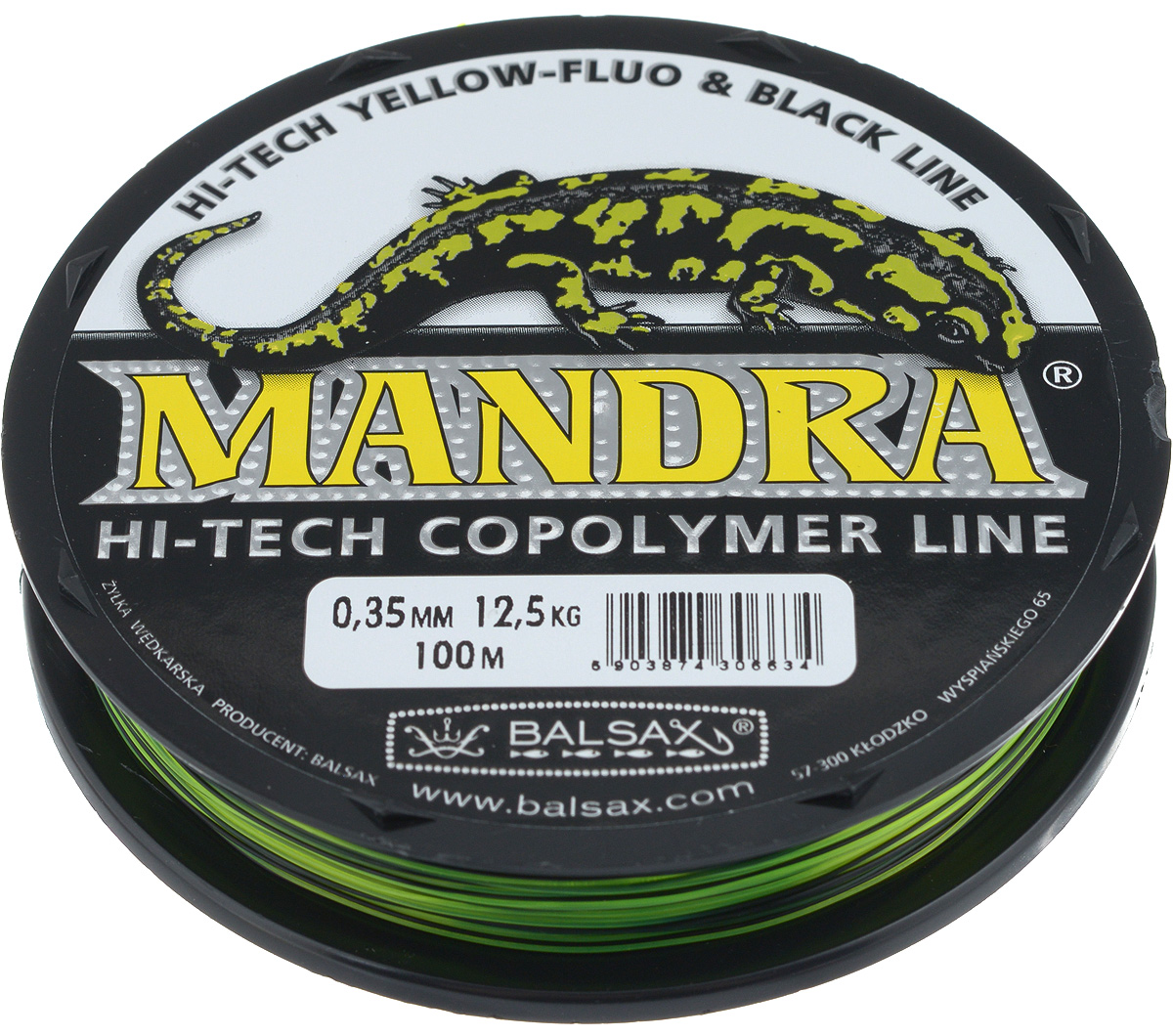 Леска Balsax Mandra, 100 м, 0,35 мм, 12,5 кг304-04035 Леска Balsax Mandra, 100 м, 0,35 мм, 12,5 кг304-04035Необычной особенностью лески Balsax Mandra является контрастная цветовая гамма. При этом она сохраняет необходимую прочность на разрыв и хорошо видна над водой. В процессе разработки использован опыт лучших рыболовов и применялась современная компьютерная техника.