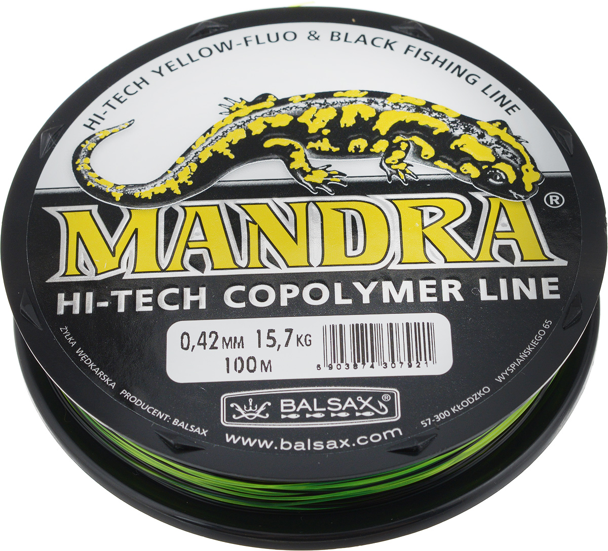 Леска Balsax Mandra, 100 м, 0,42 мм, 15,7 кг304-04042 Леска Balsax Mandra, 100 м, 0,42 мм, 15,7 кг304-04042Необычной особенностью лески Balsax Mandra является контрастная цветовая гамма. При этом она сохраняет необходимую прочность на разрыв и хорошо видна над водой. В процессе разработки использован опыт лучших рыболовов и применялась современная компьютерная техника.