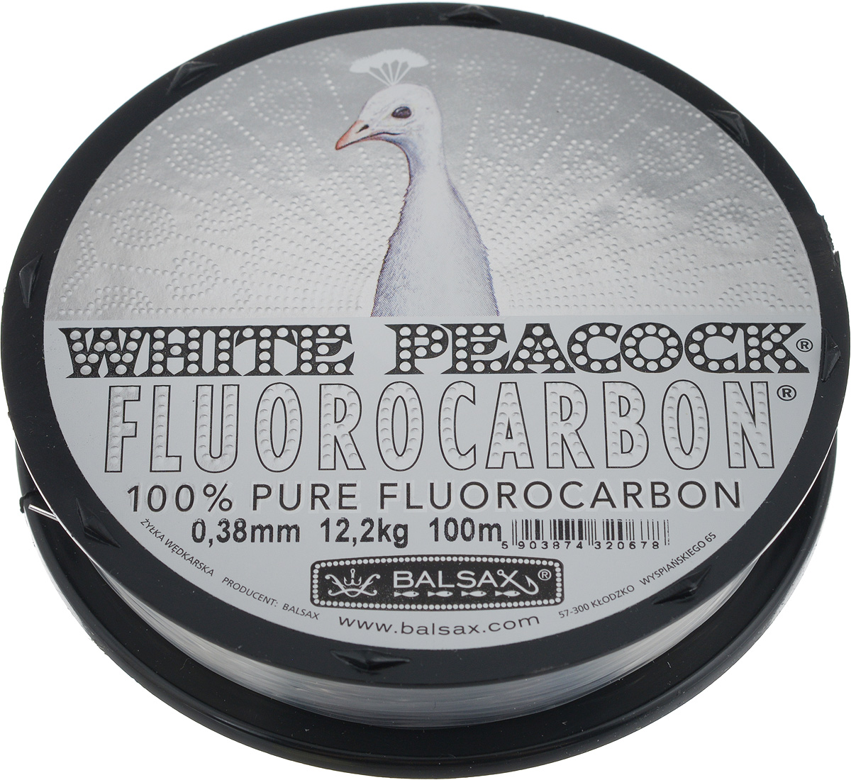 Леска флюорокарбоновая Balsax White Peacock, 100 м, 0,38 мм, 12,2 кг314-08038 Леска флюорокарбоновая Balsax White Peacock, 100 м, 0,38 мм, 12,2 кг314-08038Флюорокарбоновая леска Balsax White Peacock становится абсолютно невидимой в воде. Обычные лески отражают световые лучи, поэтому рыбы их обнаруживают. Флюорокарбон имеет приближенный к воде коэффициент преломления, поэтому пропускает сквозь себя свет, не давая отражений. Рыбы не видят флюорокарбон. Многие рыболовы во всем мире используют подобные лески в качестве поводковых, благодаря чему получают более лучшие результаты. Флюорокарбон на 50% тяжелее обычных лесок и на 78% тяжелее воды. Понятно, почему этот материал используется для рыболовных лесок, он тонет очень быстро. Флюорокарбон не впитывает воду даже через 100 часов нахождения в ней. Обычные лески впитывают до 10% воды в течение 24 часов, что приводит к потере 5 - 10% прочности. Сопротивляемость флюорокарбона к истиранию значительно больше, чем у обычных лесок. Он выдерживает температуры от -40°C до +160°C.