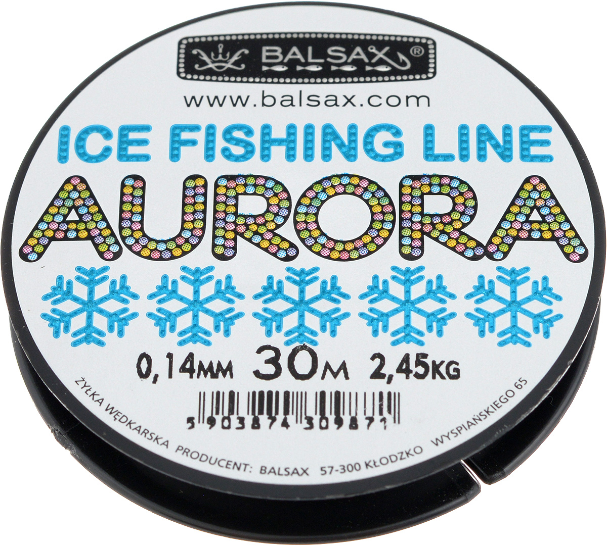 Леска зимняя Balsax Aurora, 30 м, 0,14 мм, 2,45 кг310-04014 Леска зимняя Balsax Aurora, 30 м, 0,14 мм, 2,45 кг310-04014Леска Balsax Aurora изготовлена из 100% нейлона и очень хорошо выдерживает низкие температуры. Даже в самом холодном климате, при температуре вплоть до -40°C, она сохраняет свои свойства практически без изменений, в то время как традиционные лески становятся менее эластичными и теряют прочность. Поверхность лески обработана таким образом, что она не обмерзает и отлично подходит для подледного лова. Прочна в местах вязки узлов даже при минимальном диаметре.