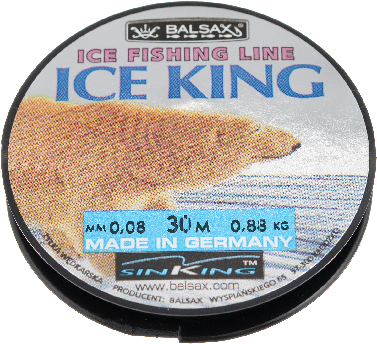 Леска зимняя Balsax Ice King, 30 м, 0,08 мм, 0,88 кг310-08008 Леска зимняя Balsax Ice King, 30 м, 0,08 мм, 0,88 кг310-08008Леска Balsax Ice King изготовлена из 100% нейлона и очень хорошо выдерживает низкие температуры. Даже в самом холодном климате, при температуре вплоть до -40°C, она сохраняет свои свойства практически без изменений, в то время как традиционные лески становятся менее эластичными и теряют прочность. Поверхность лески обработана таким образом, что она не обмерзает и отлично подходит для подледного лова. Прочна в местах вязки узлов даже при минимальном диаметре.