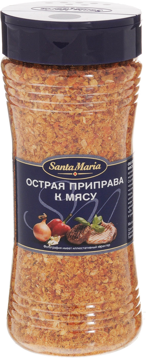 Santa Maria Острая приправа к мясу, 250 г17147 Santa Maria Острая приправа к мясу, 250 г17147Приправа Santa Maria обладает острым вкусом и пряным ароматом. Прекрасно сочетается с жареным и тушеным мясом, овощами. Уважаемые клиенты! Обращаем ваше внимание, что полный перечень состава продукта представлен на дополнительном изображении.