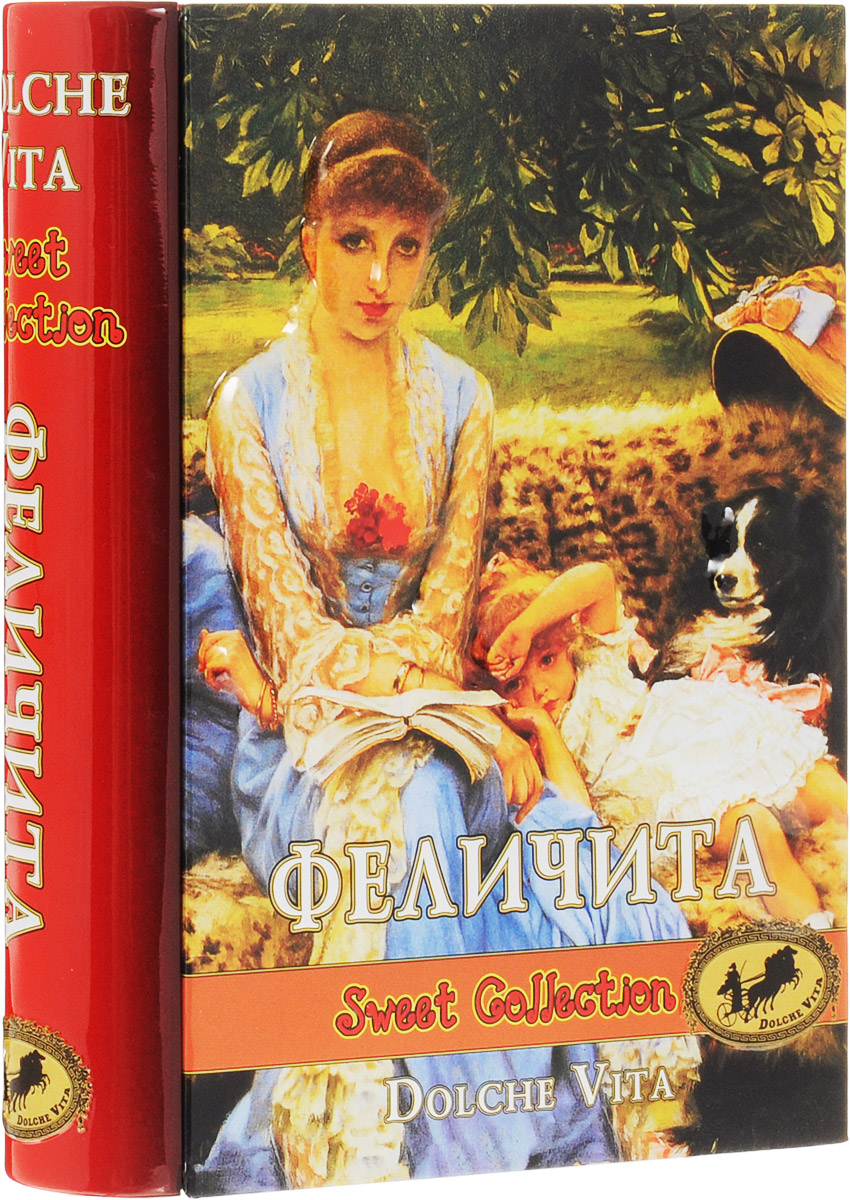 Dolche Vita Феличита элитный ароматизированный черный листовой чай, 100 г (подарочная шкатулка)21605 Dolche Vita Феличита элитный ароматизированный черный листовой чай, 100 г (подарочная шкатулка)21605Цейлонский чёрный крупнолистовой чай Dolche Vita Феличита с лепестками мальвы, листочками клубники, шиповника, бутонами жёлтой розы, кусочками клубники и ягодами малины. Ароматизирован натуральными маслами земляники и ванили. Упакован в металлическую коробку-книжку и послужит хорошим подарком для друзей и близких.
