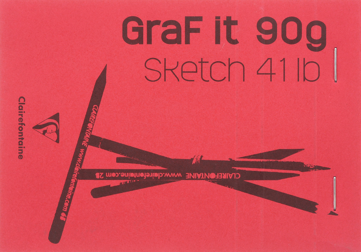 Блокнот Clairefontaine Graft It, вертикальный, на скобах, цвет: бордовый, 80 листов96619_бордовый/вертикальный Блокнот Clairefontaine Graft It, вертикальный, на скобах, цвет: бордовый, 80 листов96619_бордовый/вертикальныйБлокнот на скобах Clairefontaine Graft It содержит 80 листов, выполненных из бумаги. Листы не разлинованы и оснащены микроперфорацией. Обложка выполнена из картона. Блокнот идеален для рисования и письма, также подойдет для эскизов и набросков.