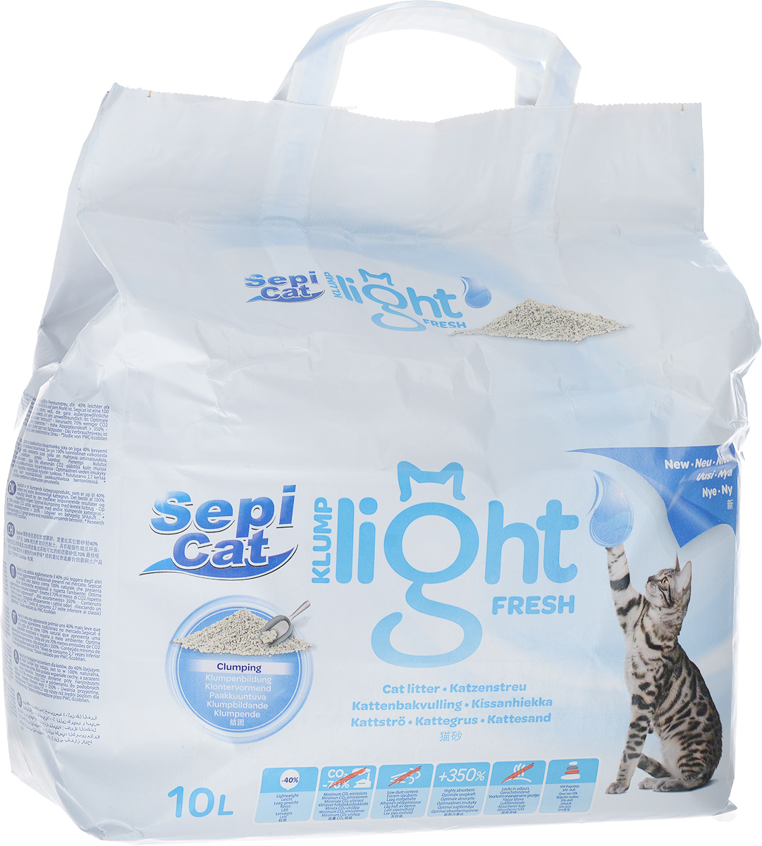 Наполнитель для кошачьих туалетов SepiCat Fresh, комкующийся, облегченный, классический, 10 л20747 Наполнитель для кошачьих туалетов SepiCat Fresh, комкующийся, облегченный, классический, 10 л20747SepiCat Fresh - это премиальный комкующийся наполнитель для кошачьего туалета, на 35% легче обычного комкующего наполнителя. Это 100% натуральная белая глина с розовыми гранулами, безвредная для окружающей среды. Преимущества наполнителя SepiCat Fresh: - ультракомкующийся с низким расходом, - на 70% меньше выделения СО2 по сравнению с другими комкующими наполнителями, - оптимальная впитываемость воды, - обладает приятным ароматом детской пудры, - уровень потребления в 2,7 раз ниже, чем у нормального комкующегося бентонита. Товар сертифицирован.