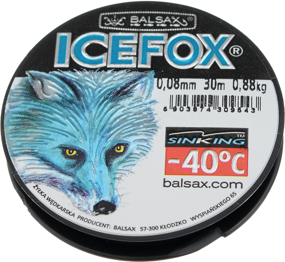 Леска зимняя Balsax Ice Fox, 30 м, 0,08 мм, 0,88 кг310-07008 Леска зимняя Balsax Ice Fox, 30 м, 0,08 мм, 0,88 кг310-07008Леска Balsax Ice Fox изготовлена из 100% нейлона и очень хорошо выдерживает низкие температуры. Даже в самом холодном климате, при температуре вплоть до -40°C, она сохраняет свои свойства практически без изменений, в то время как традиционные лески становятся менее эластичными и теряют прочность. Поверхность лески обработана таким образом, что она не обмерзает и отлично подходит для подледного лова. Прочна в местах вязки узлов даже при минимальном диаметре.