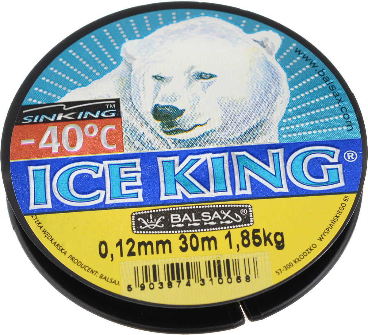 Леска зимняя Balsax Ice King, 30 м, 0,12 мм, 1,85 кг310-08012 Леска зимняя Balsax Ice King, 30 м, 0,12 мм, 1,85 кг310-08012Леска Balsax Ice King изготовлена из 100% нейлона и очень хорошо выдерживает низкие температуры. Даже в самом холодном климате, при температуре вплоть до -40°C, она сохраняет свои свойства практически без изменений, в то время как традиционные лески становятся менее эластичными и теряют прочность. Поверхность лески обработана таким образом, что она не обмерзает и отлично подходит для подледного лова. Прочна в местах вязки узлов даже при минимальном диаметре.