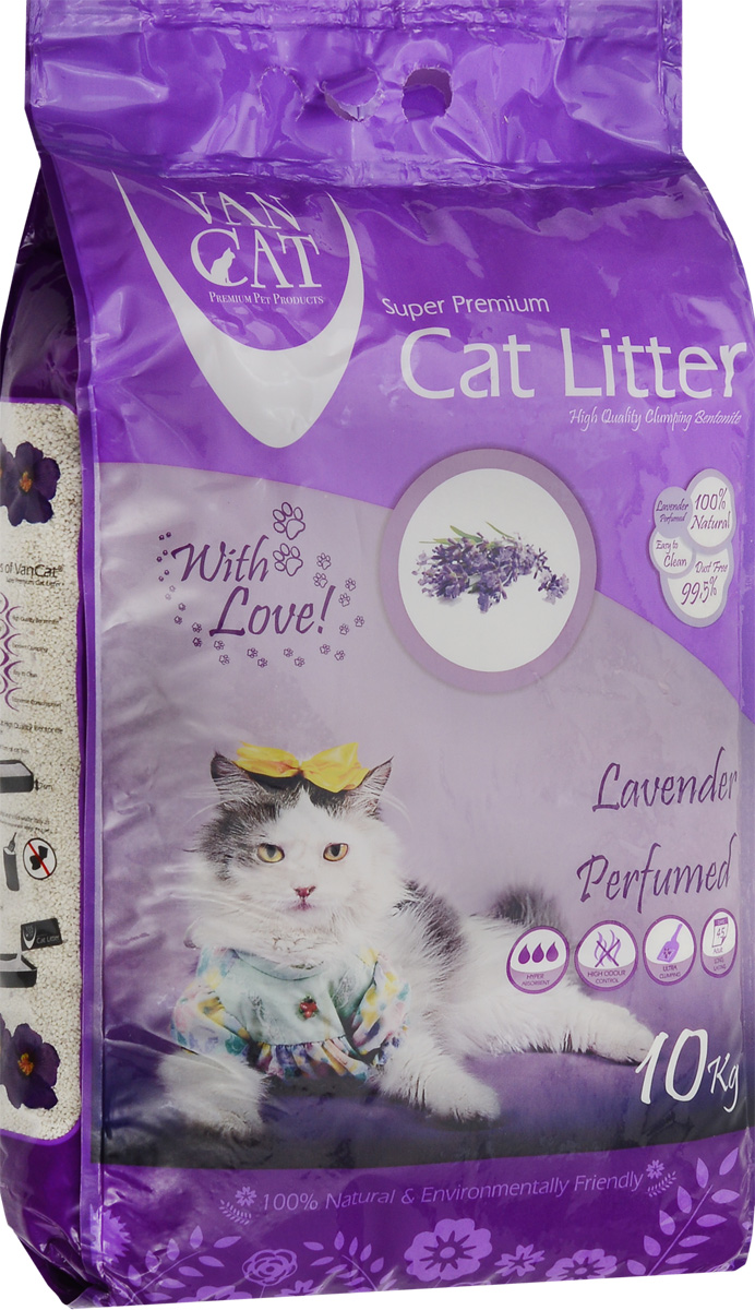 Наполнитель для кошачьих туалетов Van Cat, комкующийся, с ароматом лаванды, 10 кг20249 Наполнитель для кошачьих туалетов Van Cat, комкующийся, с ароматом лаванды, 10 кг20249Наполнитель для кошачьего туалета Van Cat эффективно устраняет неприятные запахи. Обладает высокой абсорбцией, отлично комкуется, не пылит, лапы остаются чистыми. Безопасен для животных и окружающей среды. Сохраняет лоток сухим, прост в уборке. Размер гранул: 0,6-2,25 мм. Товар сертифицирован.