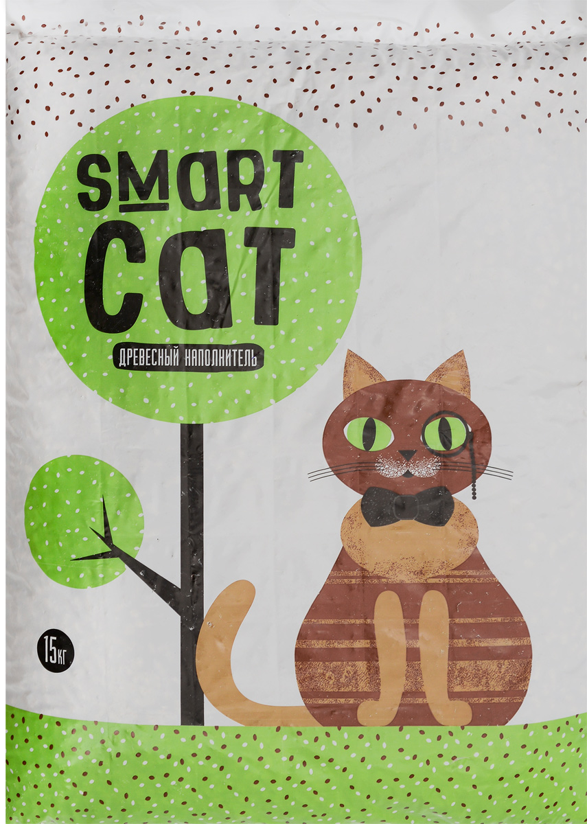 Наполнитель для кошачьих туалетов Smart Cat, древесный, 15 кг25096 Наполнитель для кошачьих туалетов Smart Cat, древесный, 15 кг25096Наполнитель Smart Cat, выполненный из древесины хвойных и лесных пород, мгновенно впитывает влагу и надежно устраняет неприятные запахи. Преимущества наполнителя Smart Cat: - экологичный (не загрязняет окружающую среду), - безопасный (не вызывает аллергии у животных и людей). Наполнитель Smart Cat заботится о чистоте вашего дома и комфорте питомца! Товар сертифицирован.