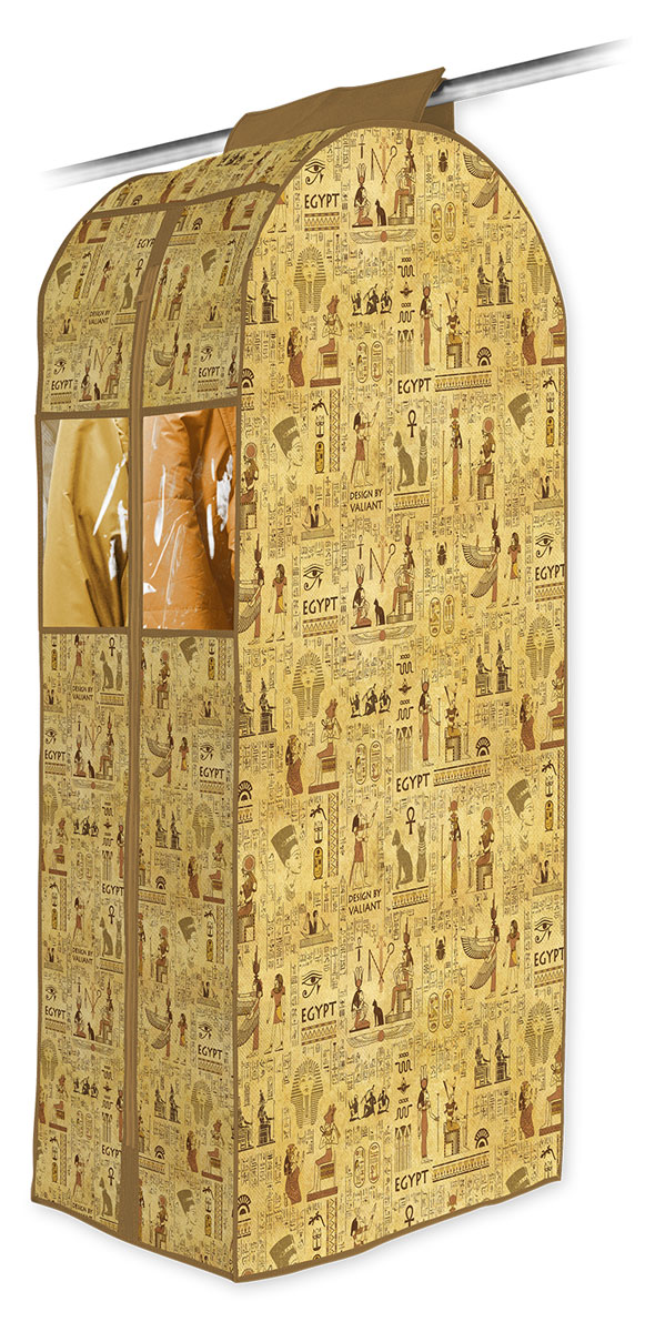 Кофр подвесной для одежды Valiant Egypt, 108 х 60 х 30 смEG-C-108 Кофр подвесной для одежды Valiant Egypt, 108 х 60 х 30 смEG-C-108Привнести в интерьер гардероба частичку загадочного Египта теперь возможно с новой системой хранения Egypt Collection. Многофункциональность системы хранения Egypt Collection обеспечивает надежное и бережное хранение вещей. В коллекции удобные чехлы для одежды, короба стеллажные, кофры и органайзеры для хранения вещей. Все модели Egypt Collection удобны в использовании и обеспечивают бережное хранение вещей. Система хранения Egypt Collection от VALIANT представлена в фирменной упаковке, выполненной в едином стиле. СТИЛЬНАЯ ИНФОРМАТИВНАЯ УПАКОВКА С ИНТЕРЬЕРНОЙ ВИЗУАЛИЗАЦИЕЙ СИСТЕМЫ ХРАНЕНИЯ Egypt COLLECTION ЭФФЕКТНО ВЫДЕЛЯЕТСЯ СРЕДИ АНАЛОГОВ FACE BACK Оригинальная прозрачная упаковка с крючком позволяет: — организовать коллекционную выкладку товара в магазине — продемонстрировать все достоинства товара покупателю. Покупатель может собрать собственную систему хранения в едином стиле.