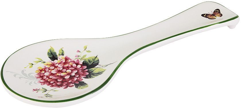 Ложка-подставка Imari Цветы и птицы, длина 25 смIMF0304-A2210AL Ложка-подставка Imari Цветы и птицы, длина 25 смIMF0304-A2210ALЛожка-подставка Imari Цветы и птицы выполнена из высококачественной керамики, основным ингредиентом которой является твердый доломит. Изделие легкое, белоснежное, прочное и устойчивое к высоким температурам. Нанесение сверкающей глазури, не содержащей свинца, придает изделию превосходный блеск и особую прочность. Ложка-подставка предназначена для защиты поверхности стола или столешниц от грязи и разводов. Просто положите приборы, с помощью которых вы готовите пищу, на подставку, и ваша кухня всегда будет в чистоте. Изделие дополнено красочным изображением. Высокое качество исходного сырья и глазури позволяет мыть изделие в посудомоечной машине.