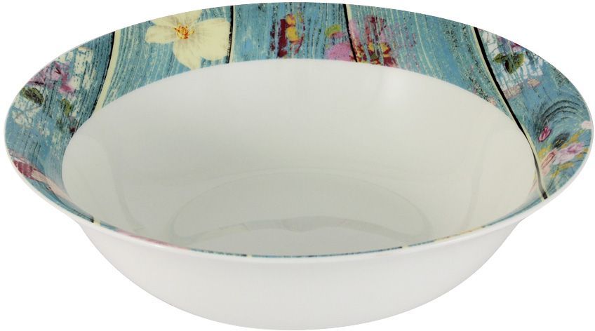 Салатник Primavera Fine Bone China Фантазия, 23 см. PWW-150118-22ALPWW-150118-22AL Салатник Primavera Fine Bone China Фантазия, 23 см. PWW-150118-22ALPWW-150118-22ALСалатник 23см Фантазия Обеденные и чайные сервизы торговой марки Primavera изготовлены из фарфора с добавлением костной золы (7-15%), благодаря которой фарфор получается прозрачным и прочным. Посуда подходит для ежедневного инспользования, благодаря отсутствию серебряной и золотой отделки посуду можно мыть в посудомоечной машине, а также использовать в микроволновой печи.