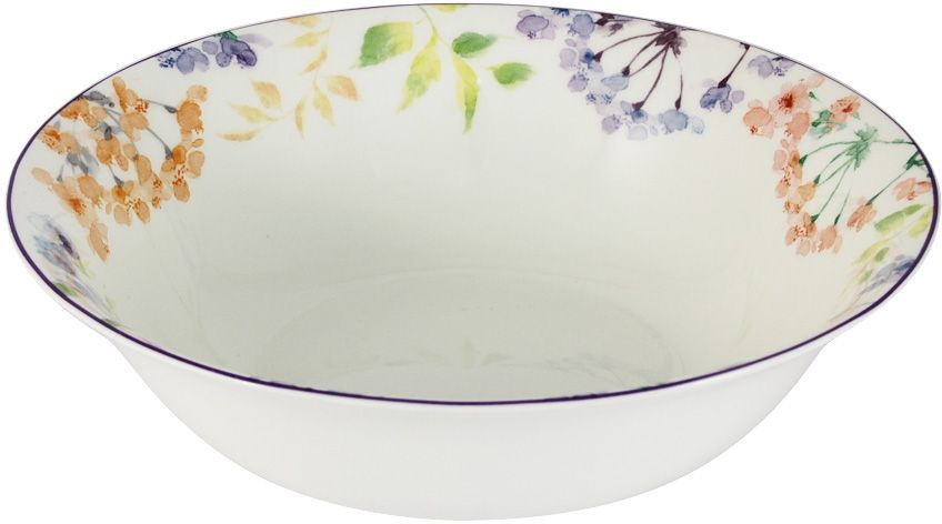 Салатник Primavera Fine Bone China Акварель, 23 см. PWW-150248-22ALPWW-150248-22AL Салатник Primavera Fine Bone China Акварель, 23 см. PWW-150248-22ALPWW-150248-22ALСалатник 23см Акварель Обеденные и чайные сервизы торговой марки Primavera изготовлены из фарфора с добавлением костной золы (7-15%), благодаря которой фарфор получается прозрачным и прочным. Посуда подходит для ежедневного инспользования, благодаря отсутствию серебряной и золотой отделки посуду можно мыть в посудомоечной машине, а также использовать в микроволновой печи.