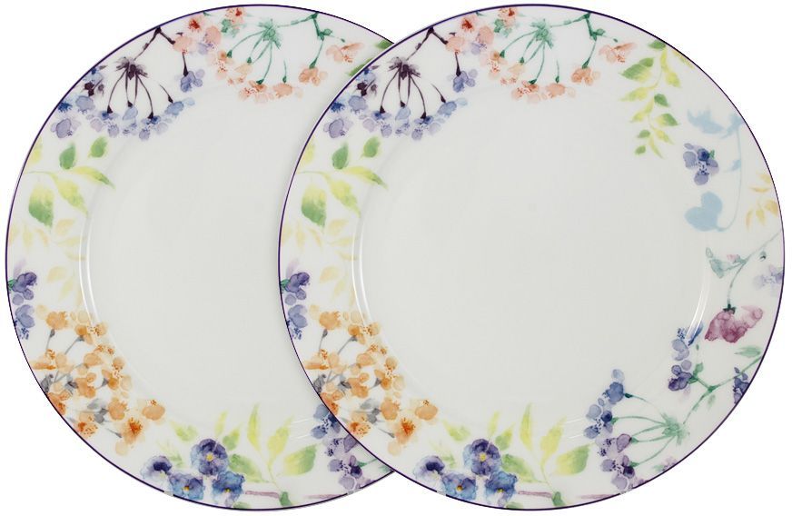Набор обеденных тарелок Primavera Fine Bone China Акварель, 27 см, 2 шт. PWW-TD150248-27ALPWW-TD150248-27AL Набор обеденных тарелок Primavera Fine Bone China Акварель, 27 см, 2 шт. PWW-TD150248-27ALPWW-TD150248-27ALНабор из 2-х обеденных тарелок 27см Акварель Обеденные и чайные сервизы торговой марки Primavera изготовлены из фарфора с добавлением костной золы (7-15%), благодаря которой фарфор получается прозрачным и прочным. Посуда подходит для ежедневного инспользования, благодаря отсутствию серебряной и золотой отделки посуду можно мыть в посудомоечной машине, а также использовать в микроволновой печи.