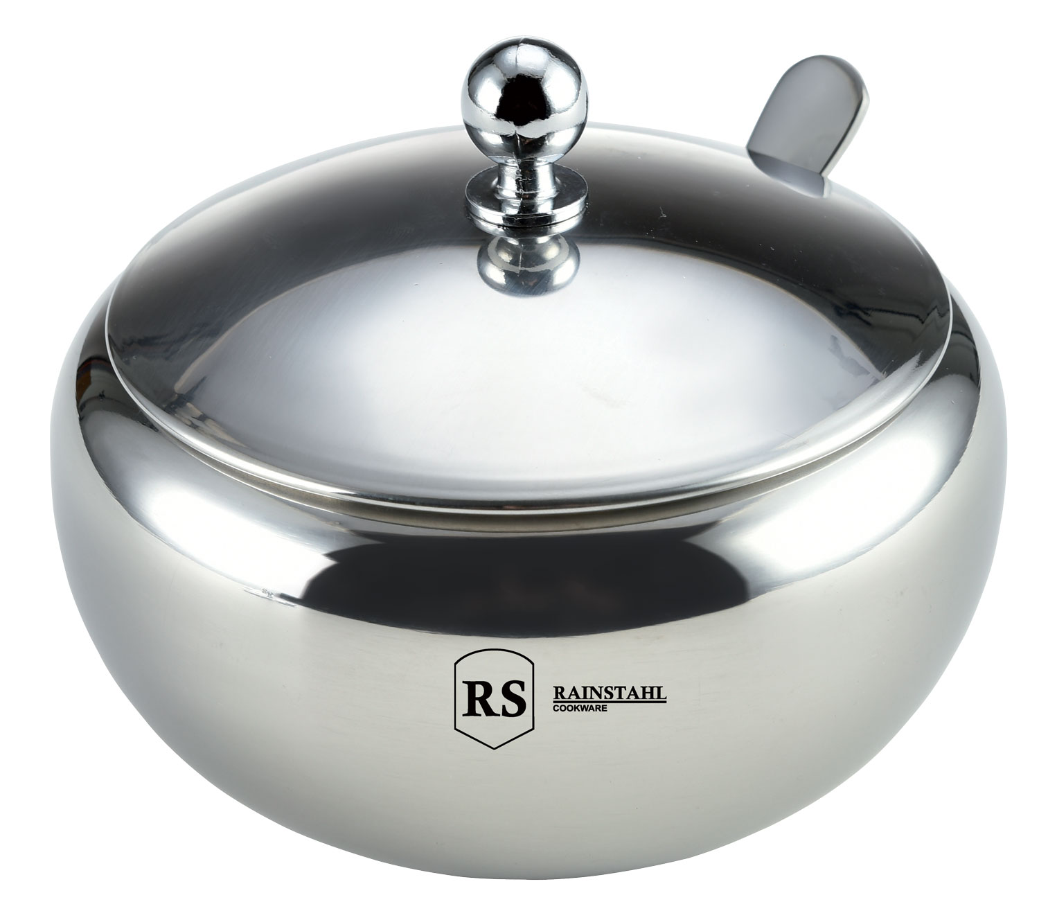 Сахарница Rainstahl, с крышкой и ложкой, 560 мл. 8421-56 RS\SB8421-56 RS\SB Сахарница Rainstahl, с крышкой и ложкой, 560 мл. 8421-56 RS\SB8421-56 RS\SBСахарница с ложкой и крышкой. Изготовлено из высококачественной нержавеющей стали. Металлическую часть можно мыть в посудомоечной машине. Объем 560 мл.