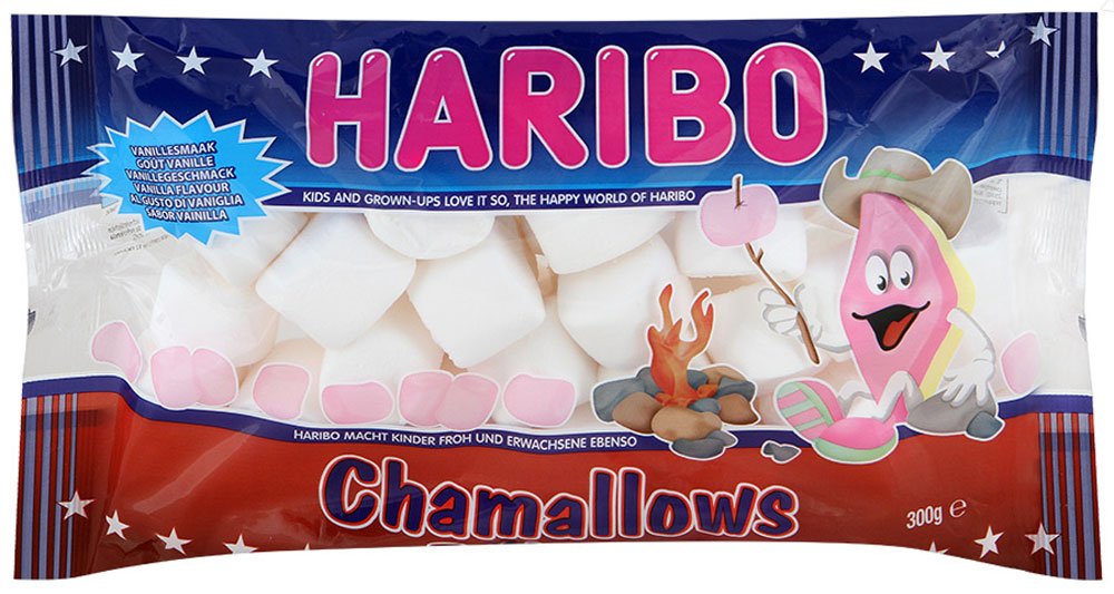 Haribo Шамеллоус Барбекю зефирные конфеты, 300 г402127 Haribo Шамеллоус Барбекю зефирные конфеты, 300 г402127Шамеллоус Барбекю - зефирные конфеты. Вы наверняка часто видели в голливудских фильмах, как их жарят на костре, отправляясь на пикник. Да-да, это те самые настоящие маршмеллоу! Теперь и у вас есть возможность почувствовать себя бойскаутом и, выбравшись в лес, отведать вкуснейшие зефирки, поджаренные на костре - один из символов американского образа жизни! Уважаемые клиенты! Обращаем ваше внимание, что полный перечень состава продукта представлен на дополнительном изображении.