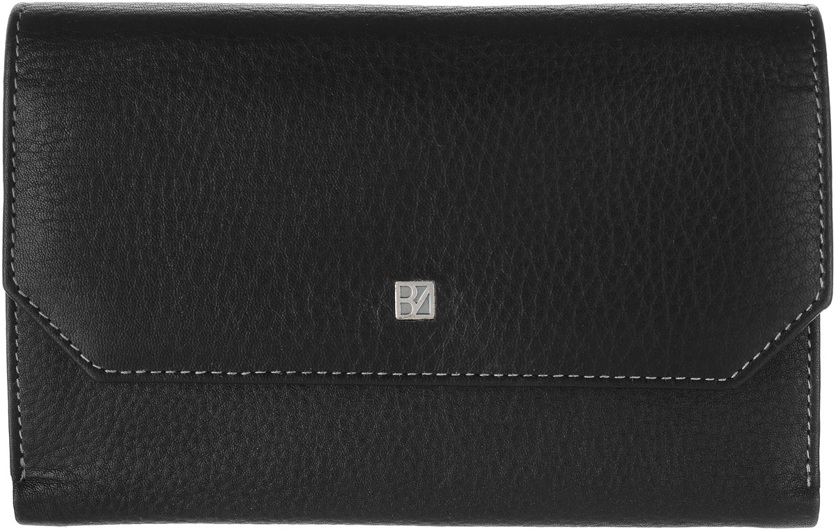 Кошелек женский Bodenschatz, цвет: черный. 8-9828-982 black Кошелек женский Bodenschatz, цвет: черный. 8-9828-982 blackЖенский кошелек Bodenschatz выполнен из натуральной высококачественной кожи. Изделие закрывается клапаном на застежку-кнопку. Внутри располагаются отделение для купюр, отделение для мелочи на молнии, пять потайных кармашков, десять кармашков для пластиковых карт, снаружи на задней стенке карман для бумаг.