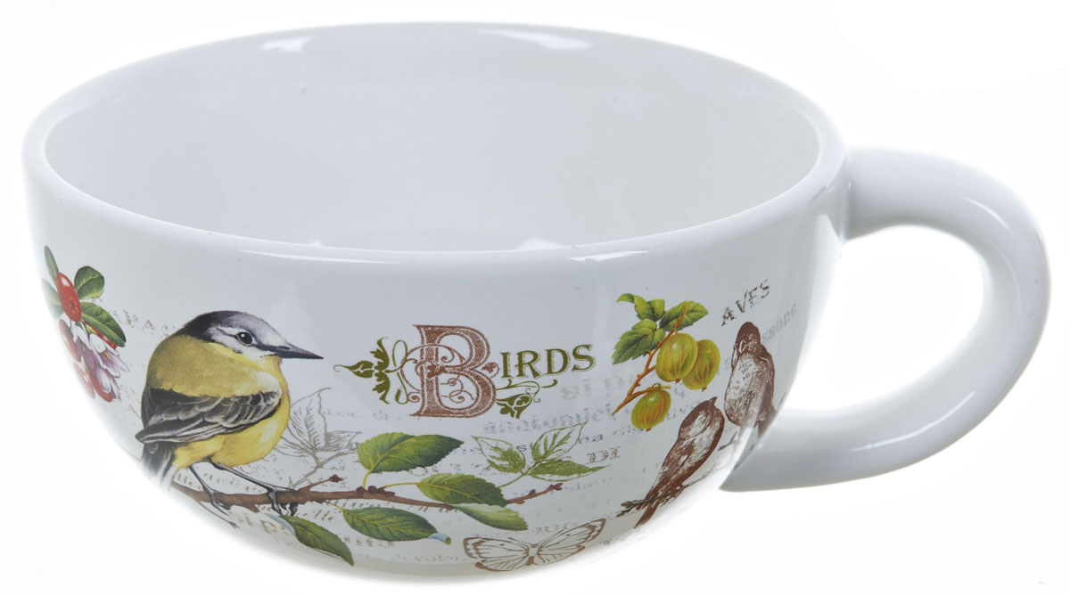 Кружка суповая ENS Group Birds, 500 млL2430744 Кружка суповая ENS Group Birds, 500 млL2430744Кружка ENS Group Birds изготовлена из высококачественной керамики. Кружа предназначена для супов и жидких блюд. Изделие украшено изящным рисунком в виде птиц и ягод. Объем: 500 мл. Диаметр кружки (по верхнему краю): 13 см. Размер кружки (с учетом ручки): 17 х 13 х 6,5 см.