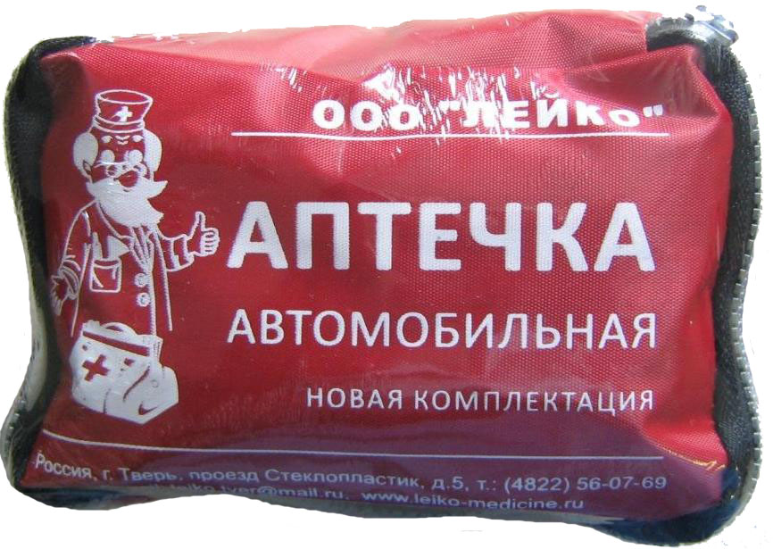 Аптечка автомобильная Антей Лейко27942 (уп.) Аптечка автомобильная Антей Лейко27942 (уп.)Автомобильная аптечка Антей Лейко в мягкой упаковке, предназначена для оказания первой помощи лицам, пострадавшим в результате дорожно-транспортных происшествий. Состав аптечки: 1. Жгут кровоостанавливающий - 1 шт. 2. Бинт марлевый медицинский нестерильный (5 м х 5 см) - 2 шт. 3. Бинт марлевый медицинский нестерильный (7 м х 14 см) - 1 шт. 4. Бинт марлевый медицинский нестерильный (5 м х 10 см) - 2 шт. 5. Бинт марлевый медицинский стерильный (7 м х 14 см) - 1 шт. 6. Бинт марлевый медицинский стерильный (5 м х 7 см) - 2 шт. 7. Бинт марлевый медицинский стерильный (5 м х 10 см) - 2 шт. 8. Салфетки - 1 шт. 9. Лейкопластырь бактерицидный (4 х 10 см) - 2 шт. 10. Лейкопластырь бактерицидный (1,9 х 7,2 см) - 10 шт. 11. Лейкопластырь рулонный (1 х 250 см) - 1 шт. 12. Устройства для проведения искусственного дыхания - 1 шт. 13. Ножницы - 1 шт. 14. Перчатки медицинские - 1 пара. 15. Пакет...