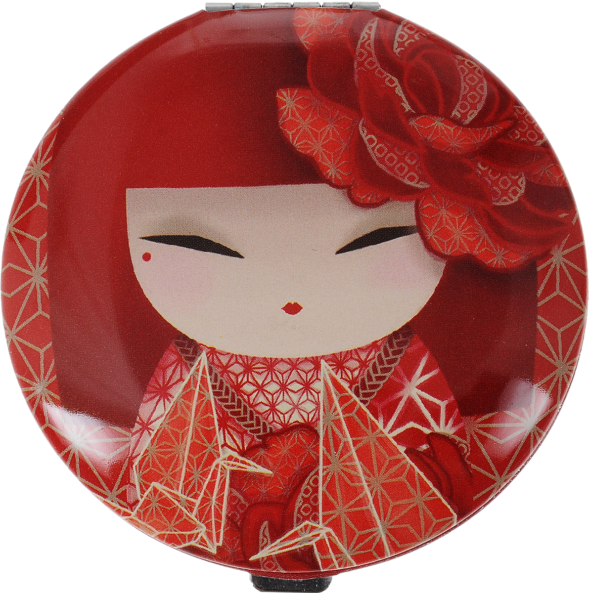 Зеркало карманное Kimmidoll Казуна. KF1120KF1120 Зеркало карманное Kimmidoll Казуна. KF1120KF1120Изящное зеркало Kimmidoll Казуна выполнено в круглом металлическом корпусе и декорировано ярким изображением. Внутри корпуса расположено два зеркальца - обычное и увеличивающее. Такое зеркало станет отличным подарком представительнице прекрасного пола, ведь даже самая маленькая дамская сумочка обязательно вместит в себя миниатюрное зеркальце - атрибут каждой модницы.