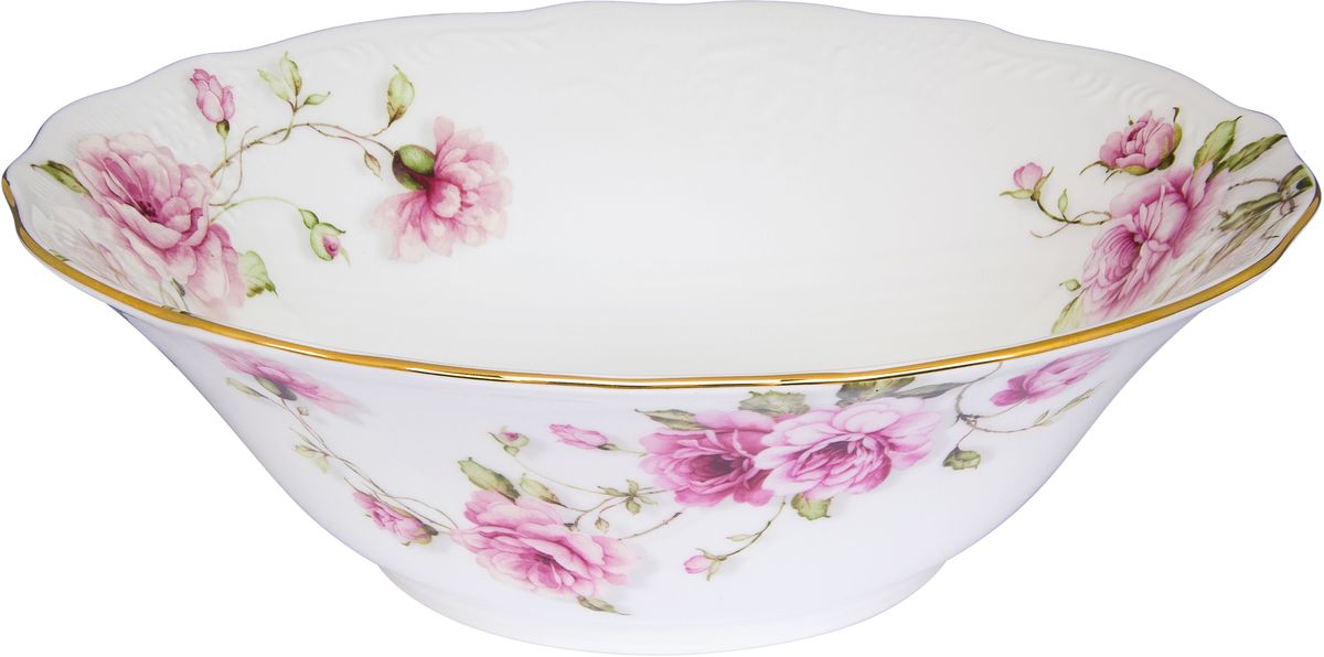 Салатник Elan Gallery Амалия, 1,4 л530079 Салатник Elan Gallery Амалия, 1,4 л530079Великолепный салатник Elan Gallery Амалия, изготовленный из высококачественного фарфора, прекрасно подойдет для подачи различных блюд: закусок, салатов или фруктов. Такой салатник украсит ваш праздничный или обеденный стол, а оригинальное исполнение понравится любой хозяйке. Не рекомендуется применять абразивные моющие средства. Не использовать в микроволновой печи. Диаметр салатника (по верхнему краю): 22,5 см. Высота салатника: 7 см.