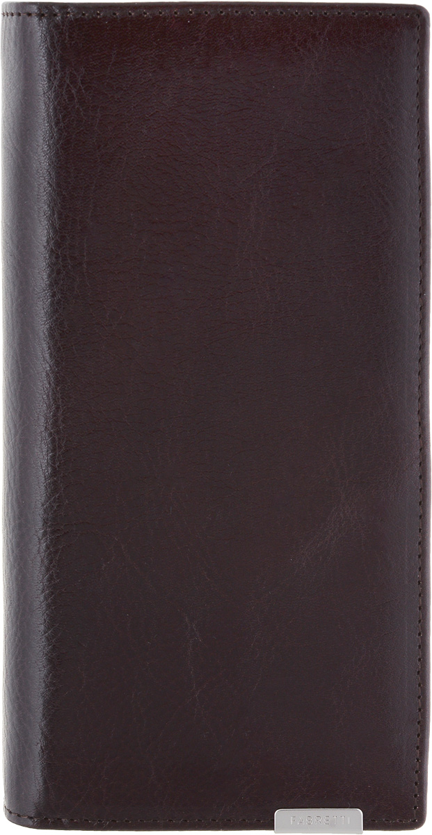 Кошелек мужской Fabretti, цвет: коричневый. 70341-brown70341-brown Кошелек мужской Fabretti, цвет: коричневый. 70341-brown70341-brownМужской кошелек от итальянского бренда Fabretti выполнен из натуральной кожи, которая имеет мягкую и гладкую фактуру. Утонченный темно-коричневый цвет и изысканная фурнитура под серебро подчеркнут ваш элегантный стиль. Кошелек раскладывается пополам. Внутри изделия находятся два отделения для купюр, отделение для мелочи на застежке-молнии, три плоских горизонтальных кармана и семь отделений для визитных и кредитных карточек.